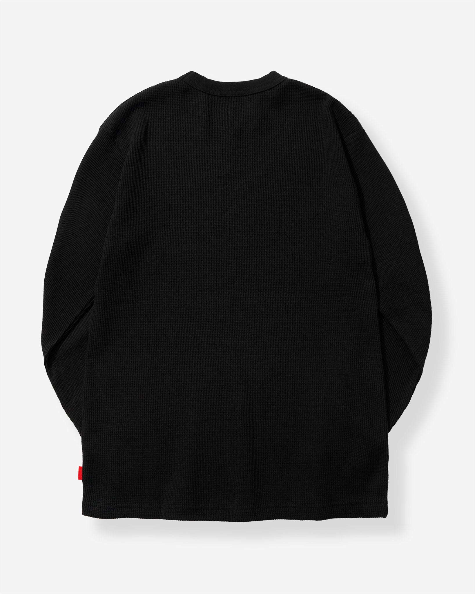 Functional Fabric Waffle L/S T-Shirt - Black