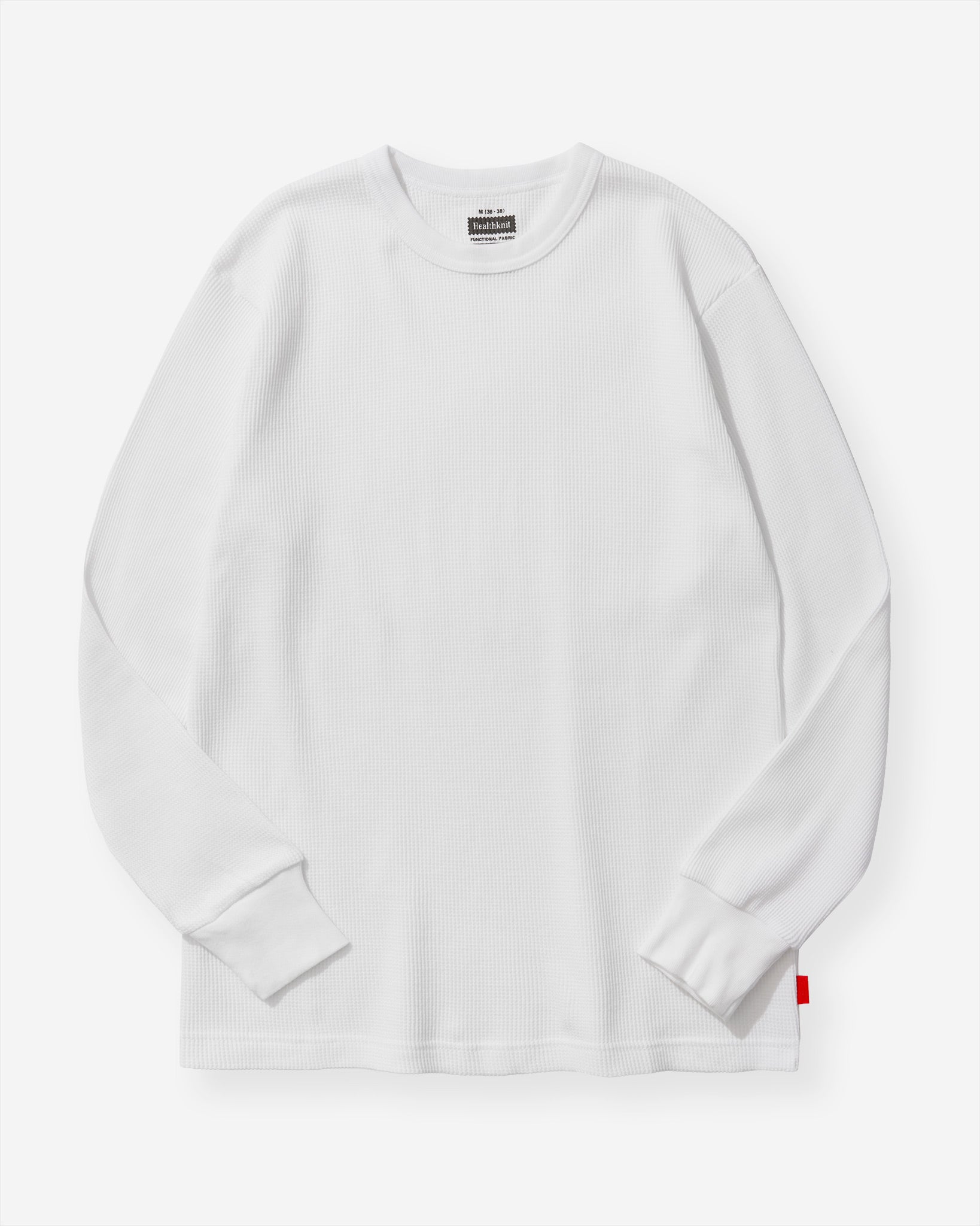 Functional Fabric Waffle L/S T-Shirt - White