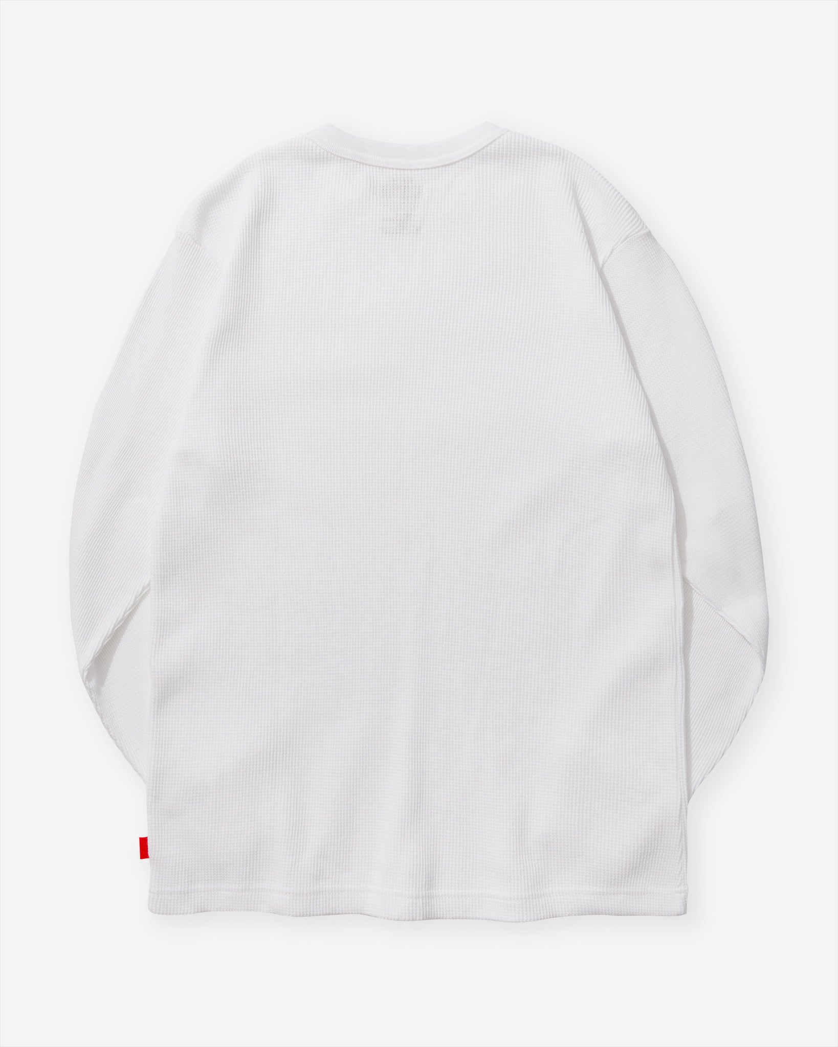Functional Fabric Waffle L/S T-Shirt - White