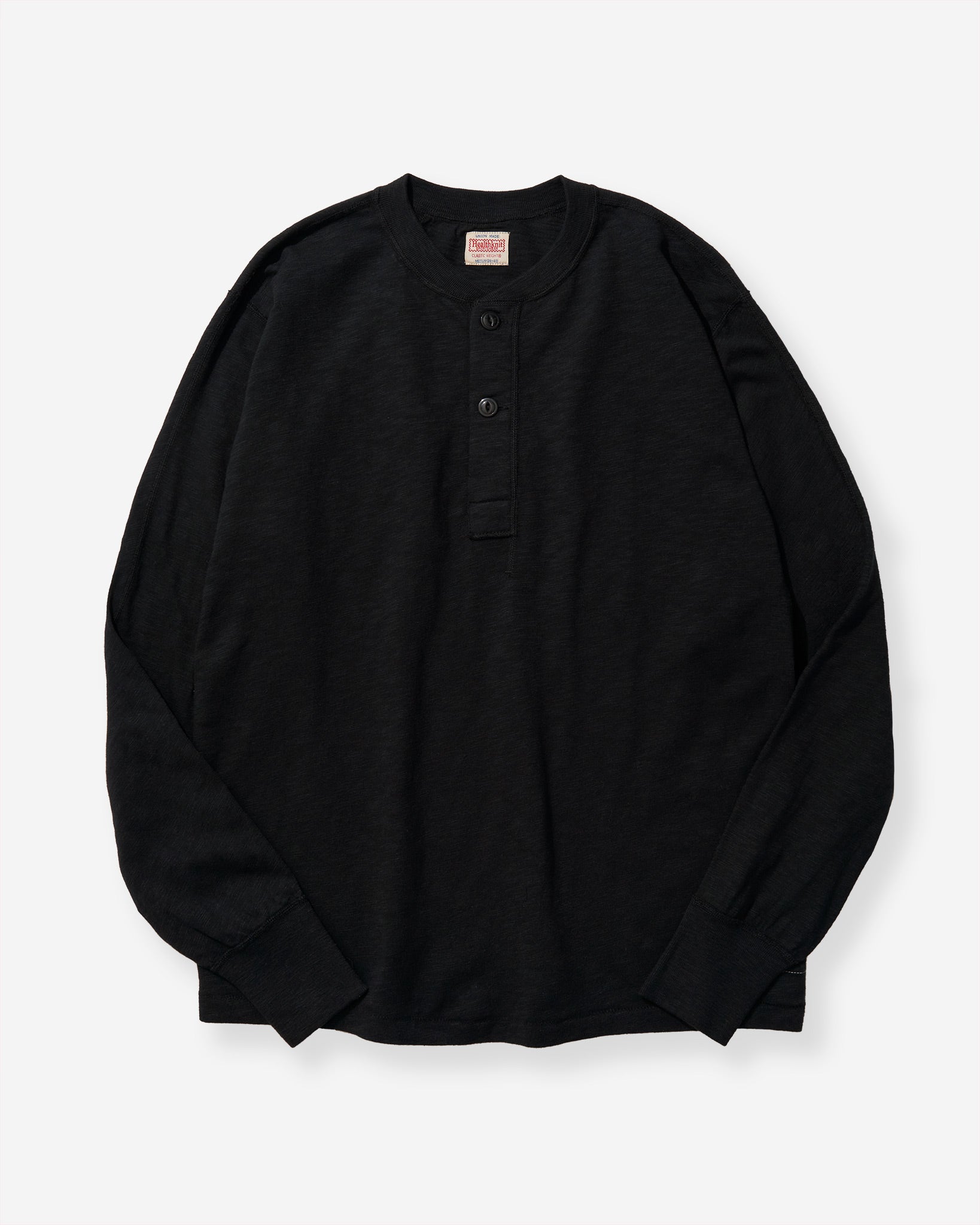 Max Weight Slab Henley L/S T-Shirt - Navy