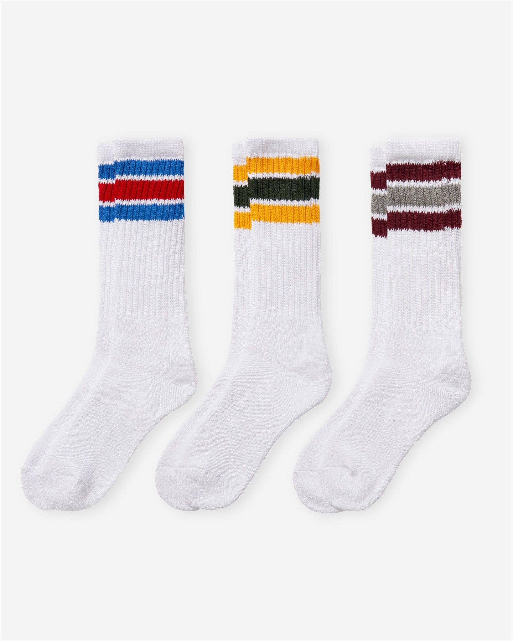 3 Line Crew Socks (3 Pack)