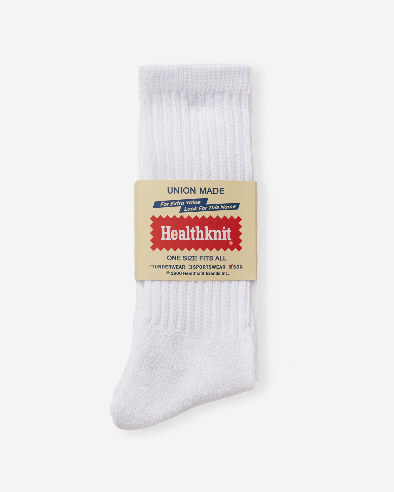 Sinker White Plain Socks (3 Pack)