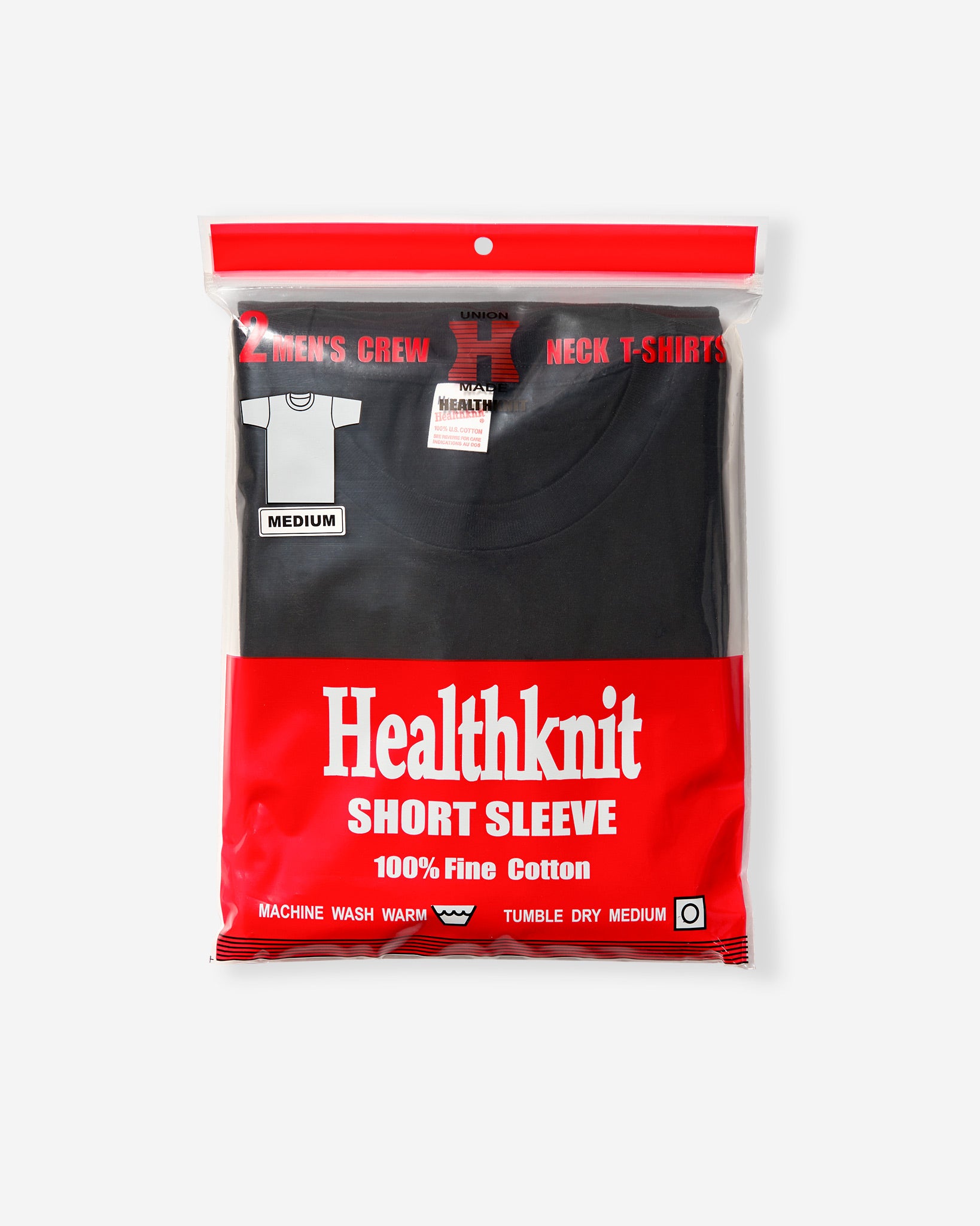 Basic Short Sleeve T-Shirt (2 Pack) - Black