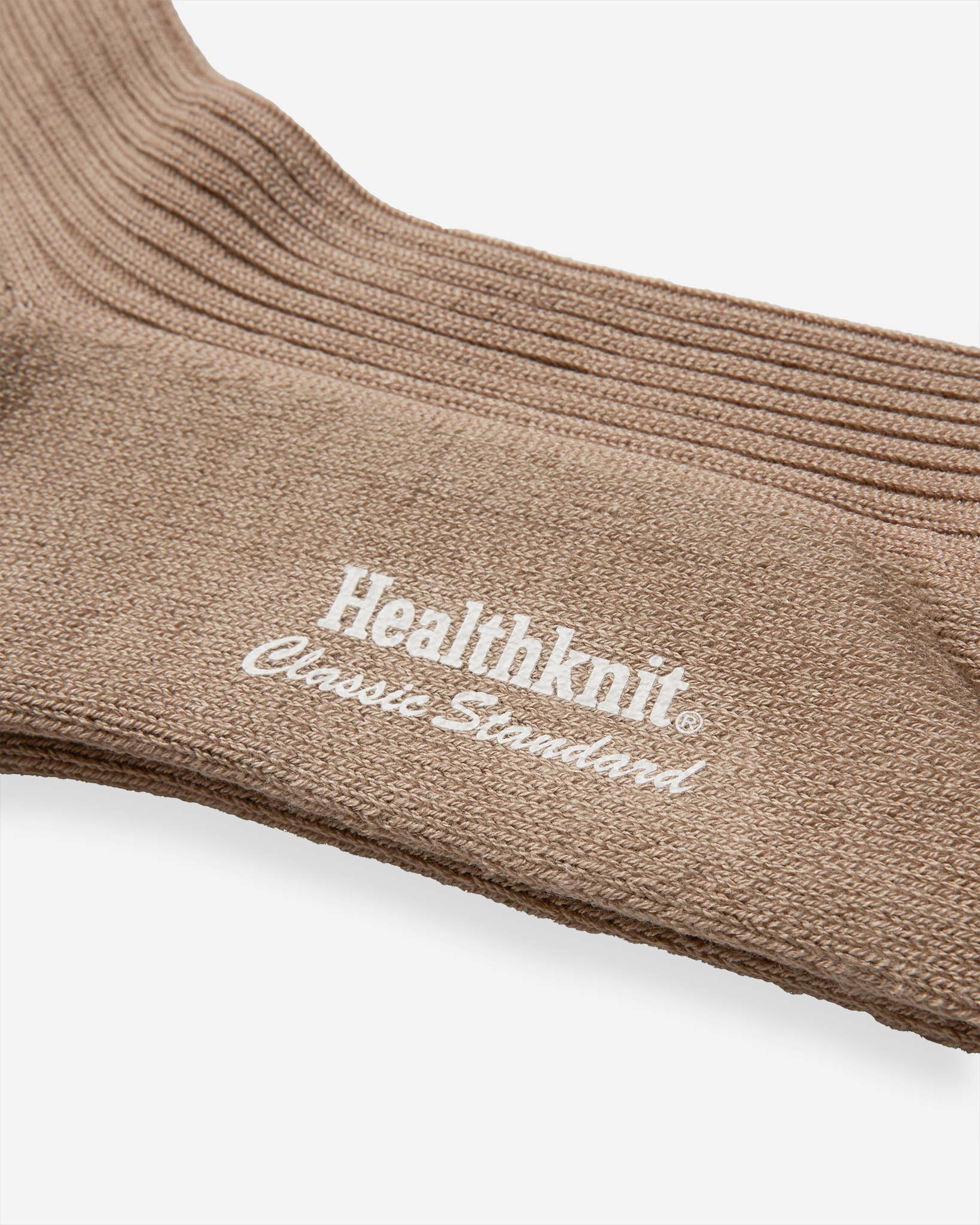 Ribbed Pile Socks - Beige