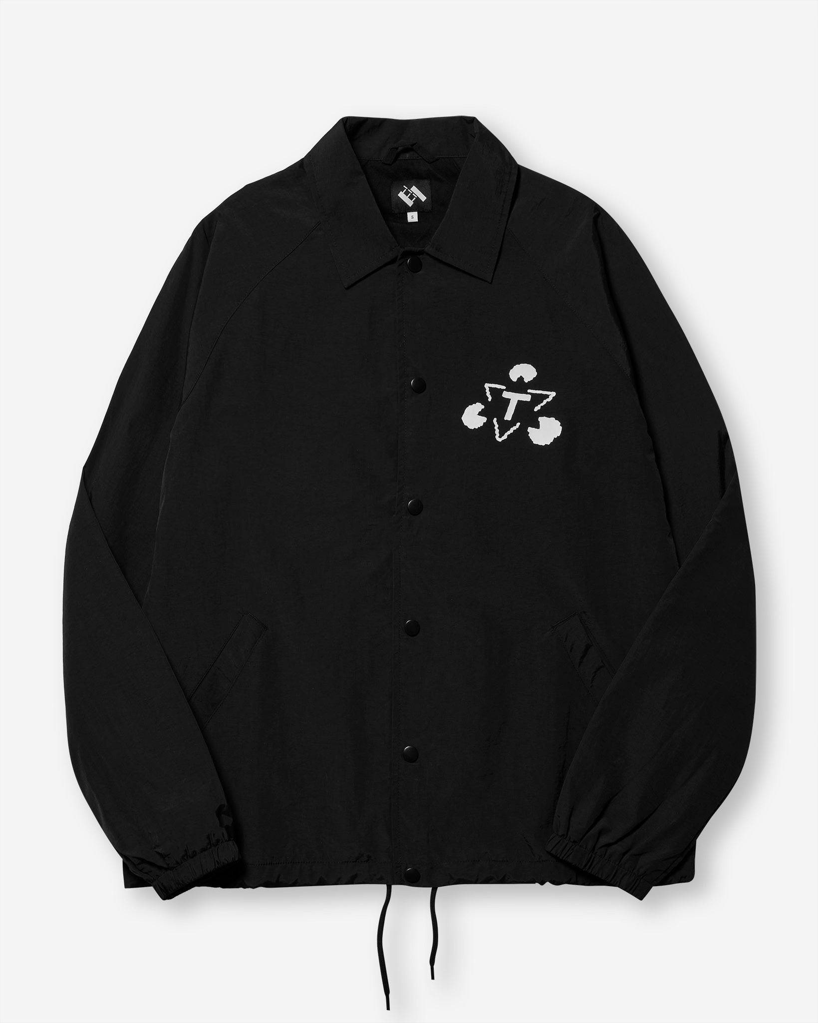 Three People Coach Jacket - Black