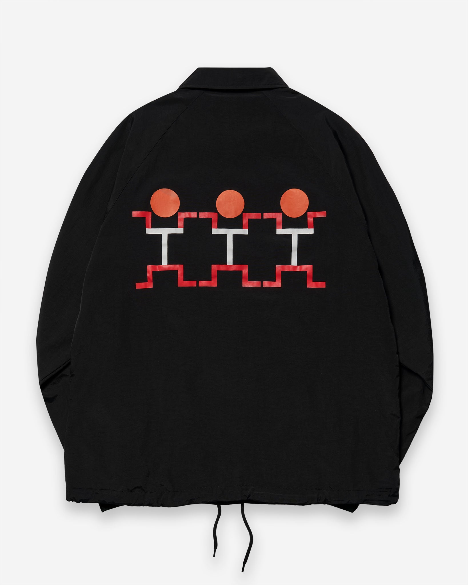 Three People Coach Jacket - Black