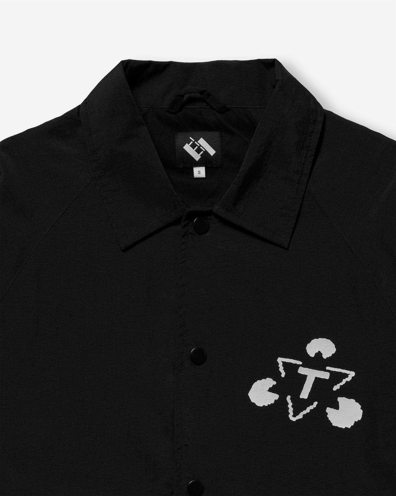 Three People Coach Jacket - Black