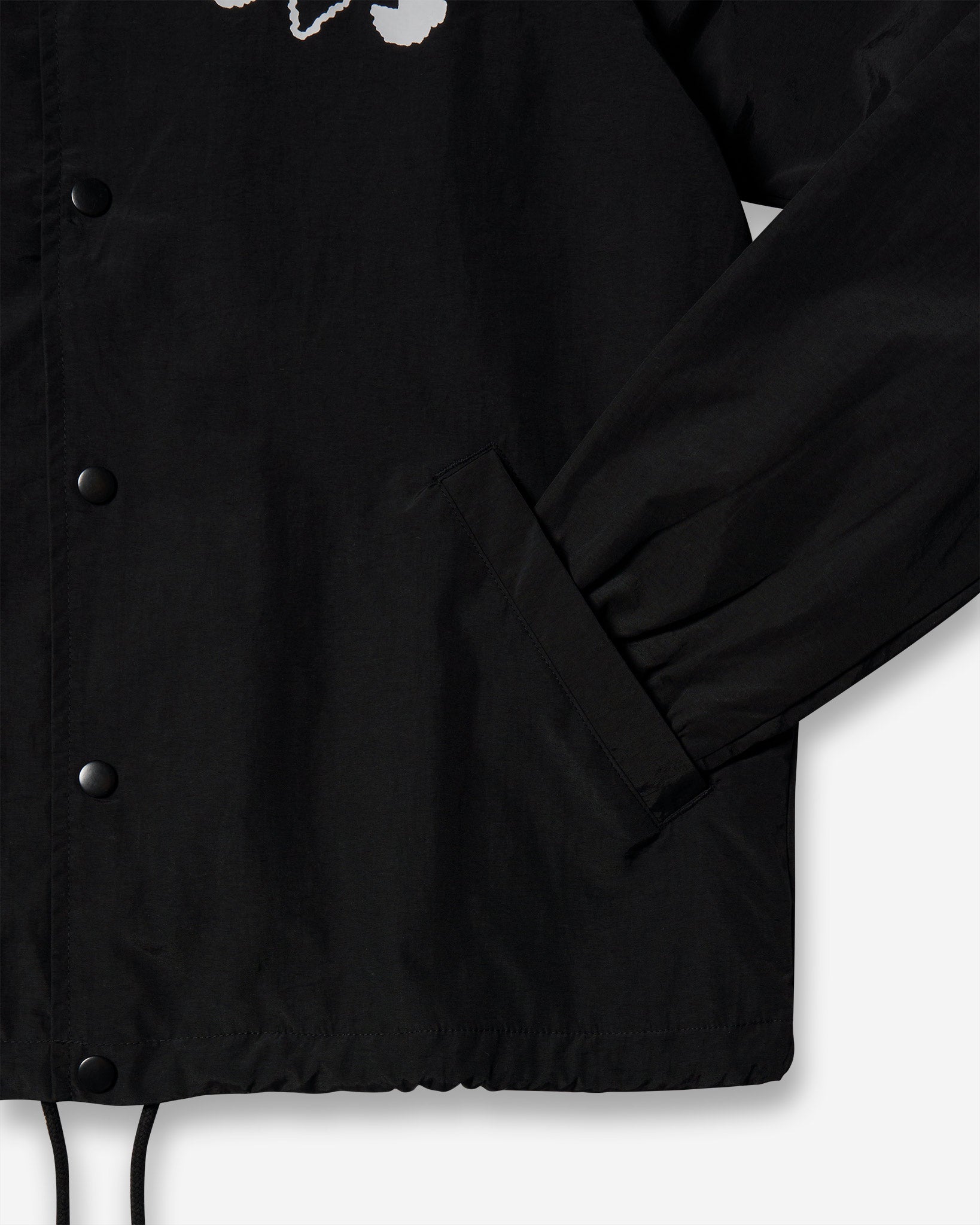 Three People Coach Jacket - Black