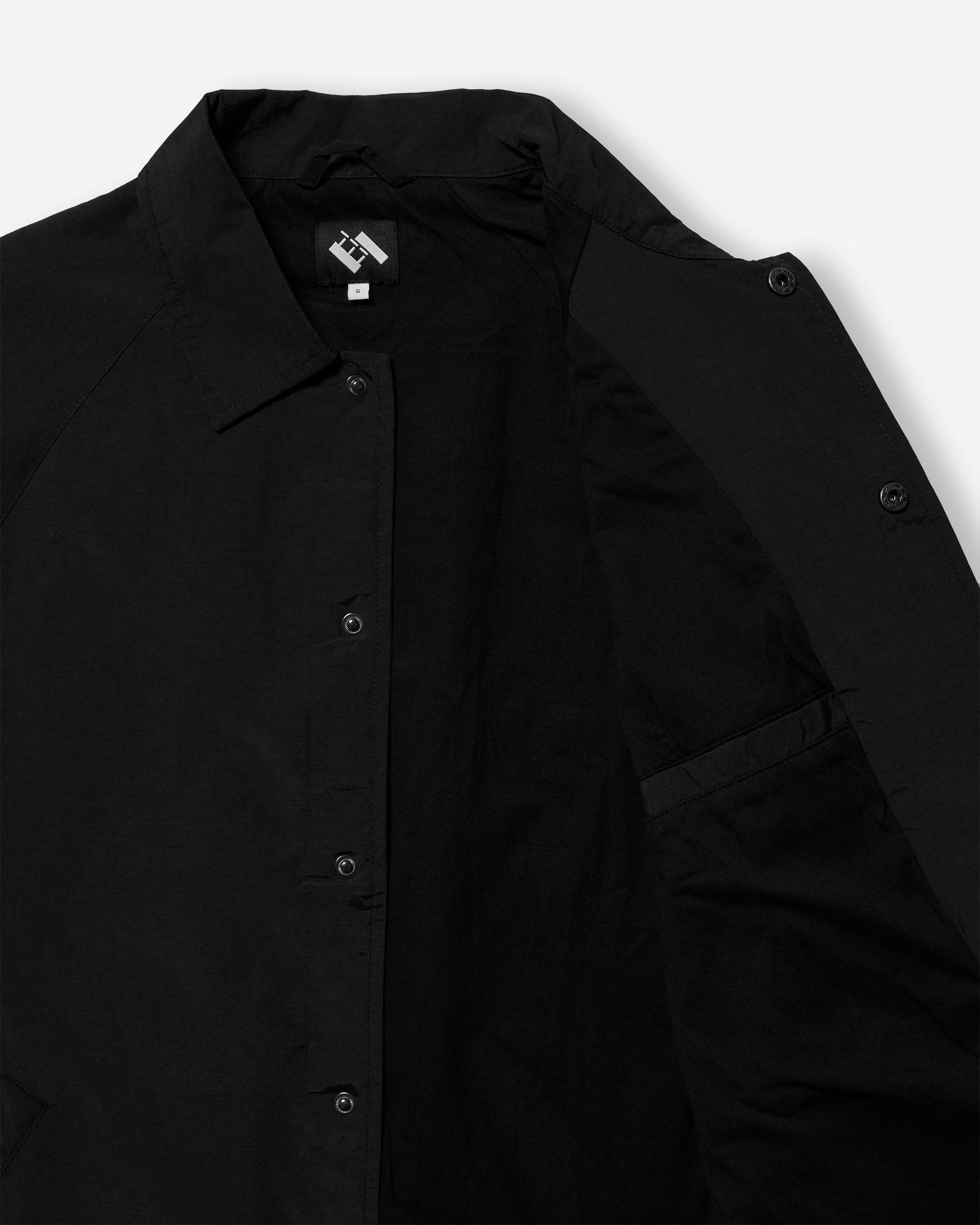 Three People Coach Jacket - Black