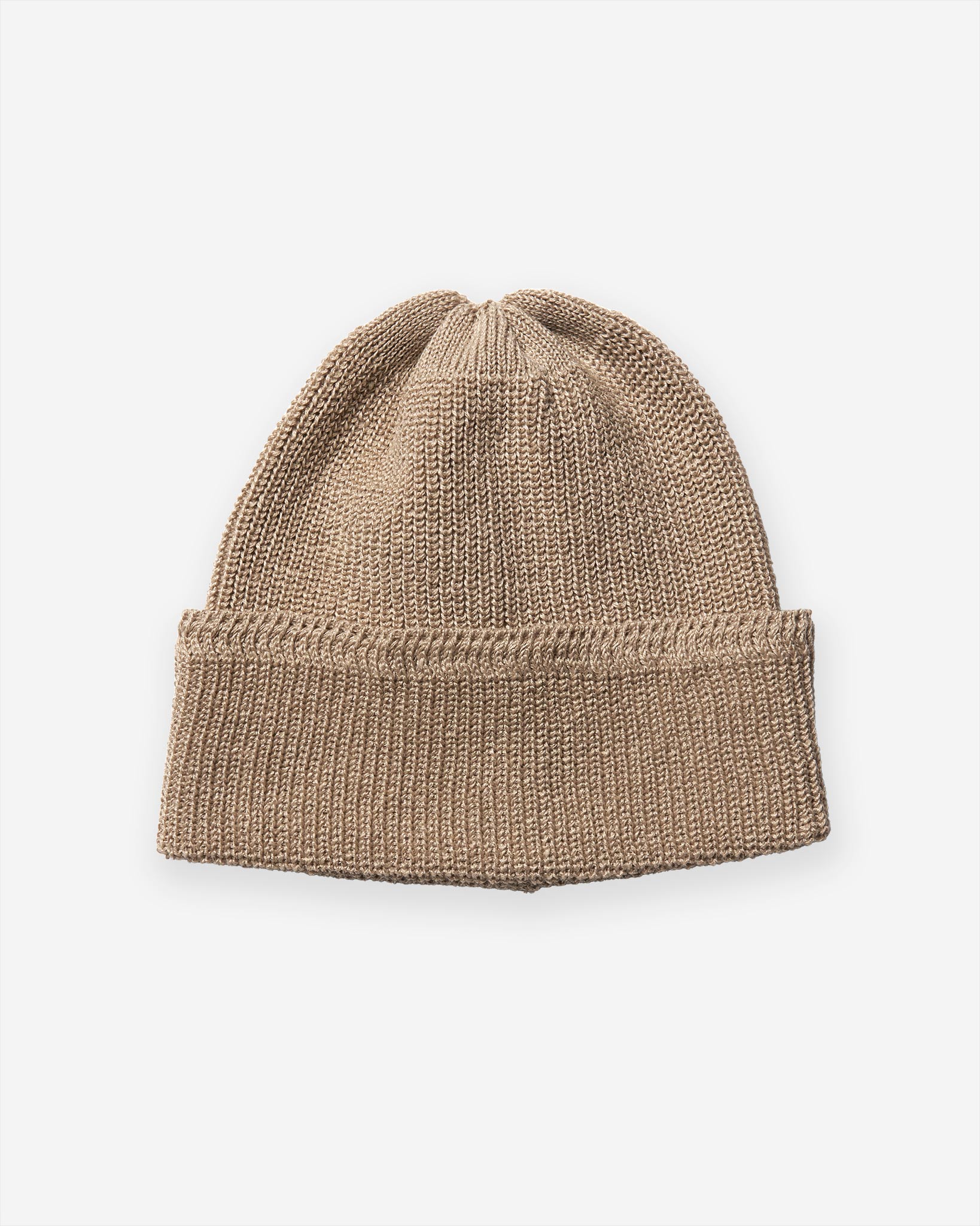 Linen Waffle Watch Cap - Natural