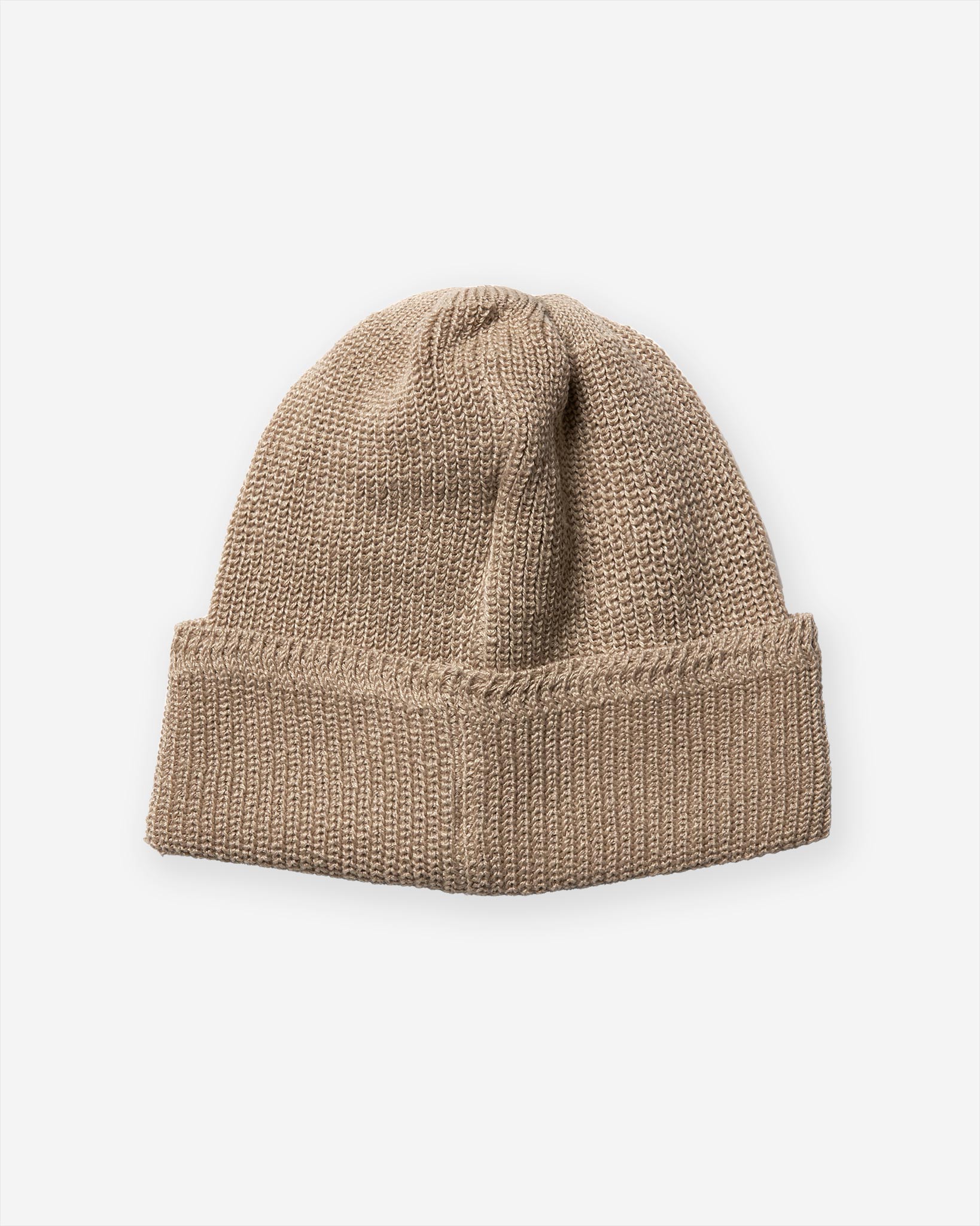 Linen Waffle Watch Cap - Natural