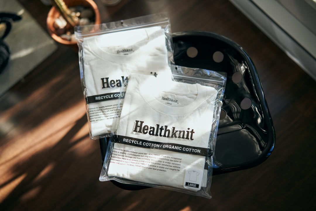 Healthknit Black Label - Recycled Cotton Blend Crewneck