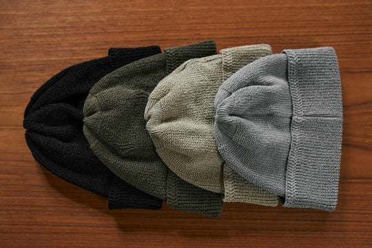 câbleami - Linen Waffle Watch Cap