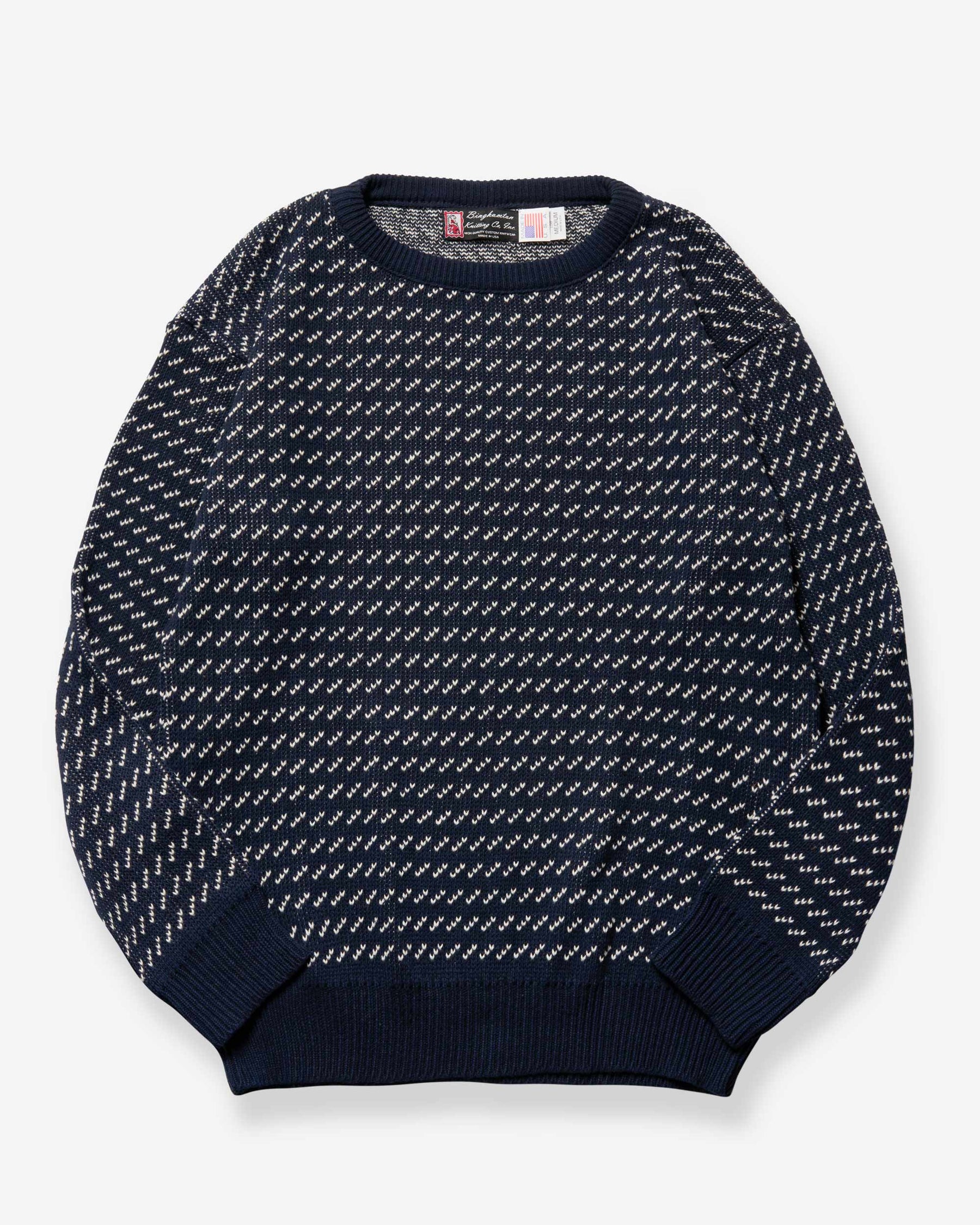 Fleck Pullover - Navy/Natural