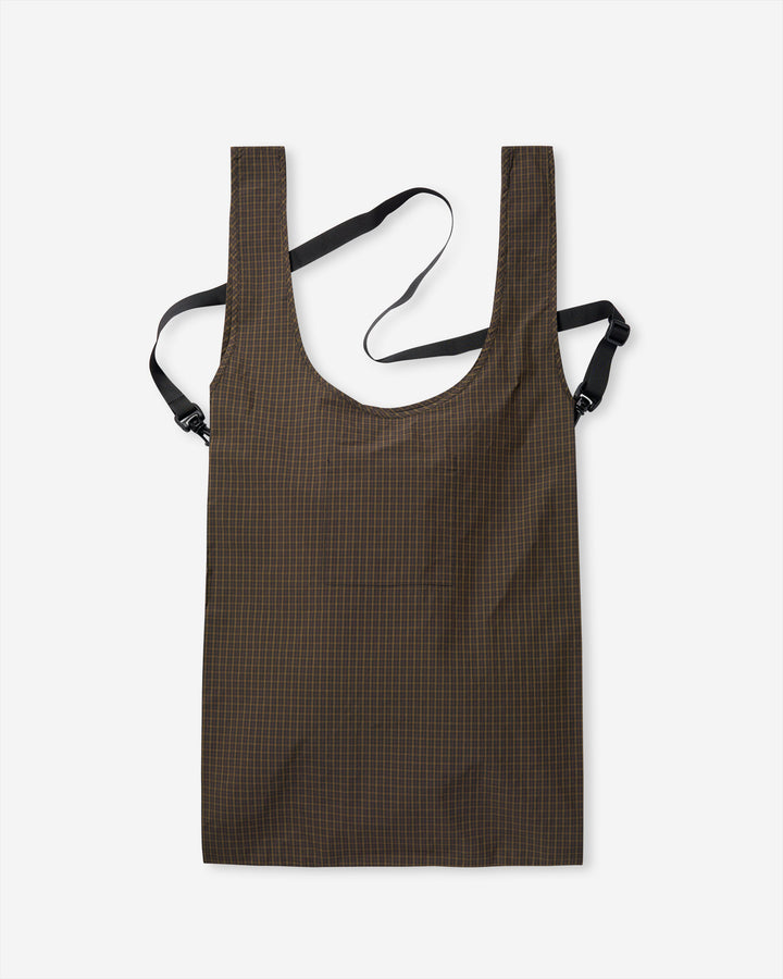 Durable Market Tote - Navy/ Brown