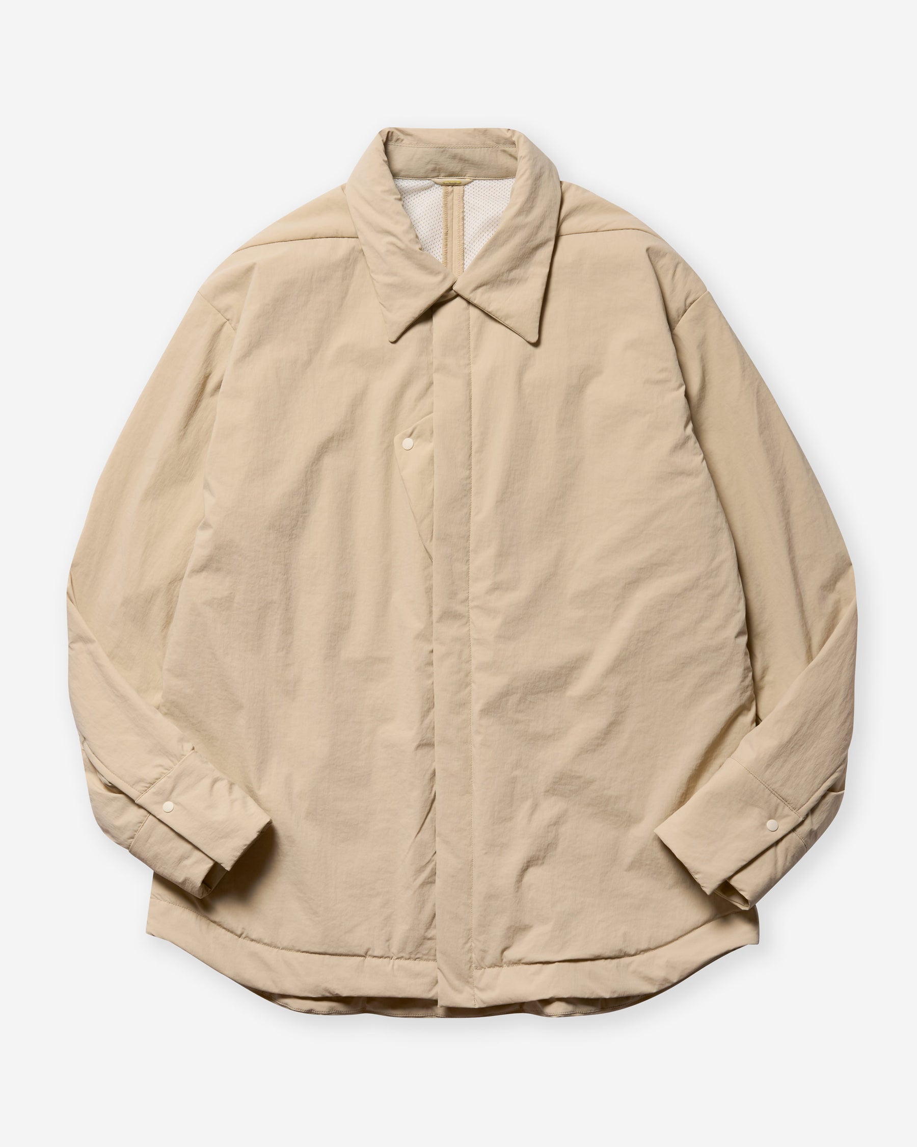 Left Chest PK Shirt (LS-CB105) - Beige