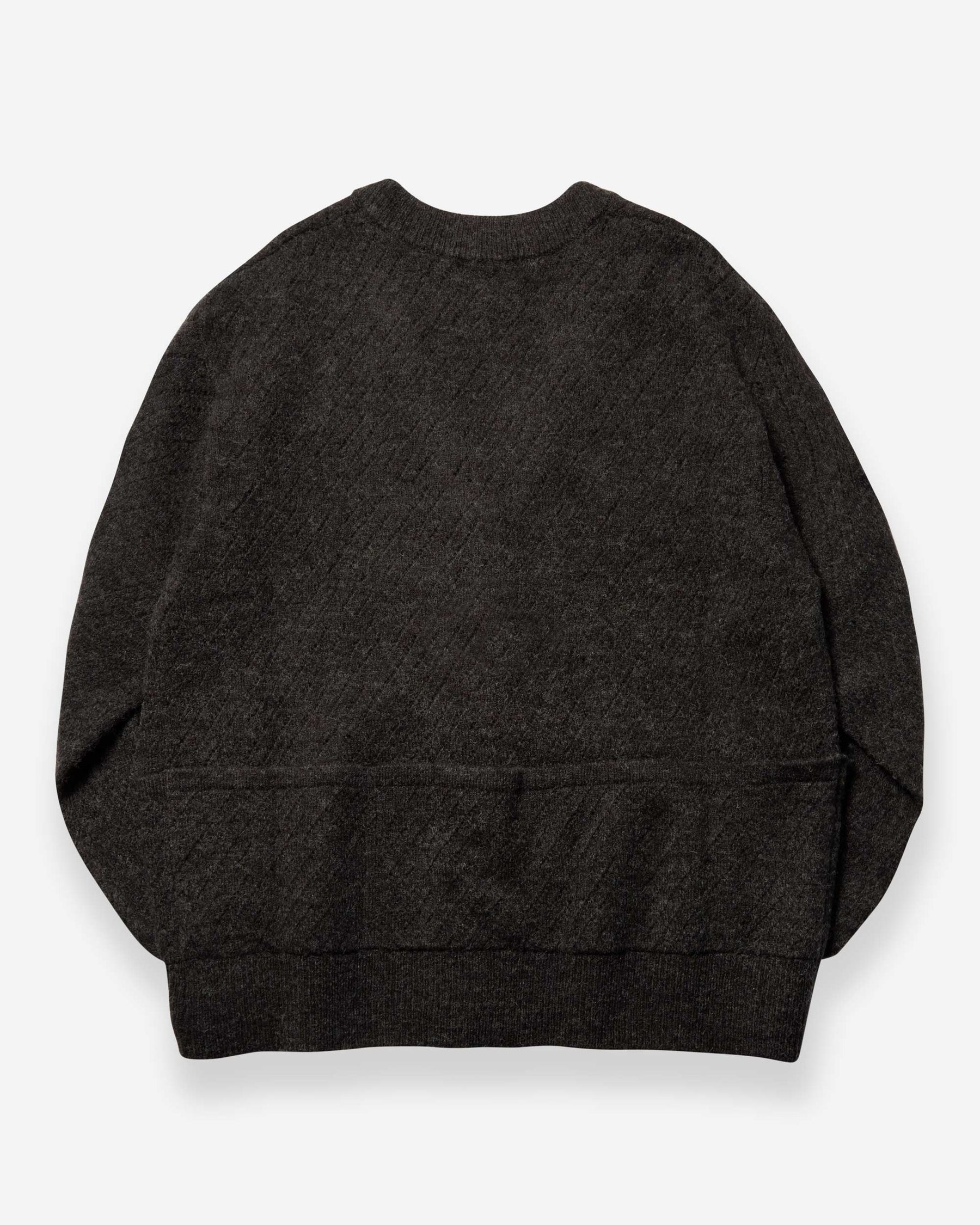 Slash Vent Knit Cardigan - Black