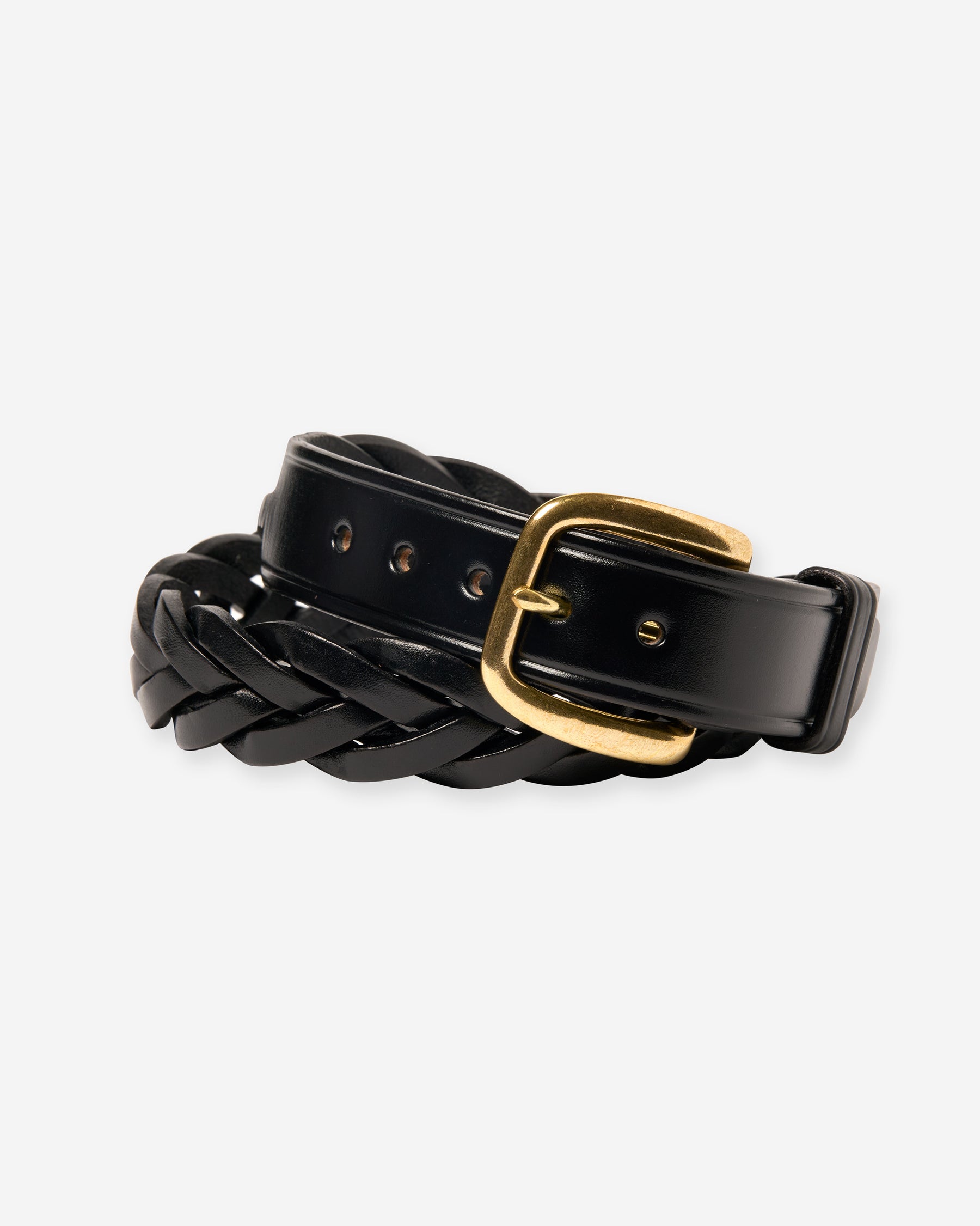 1 1/4" Braided Belt - Black