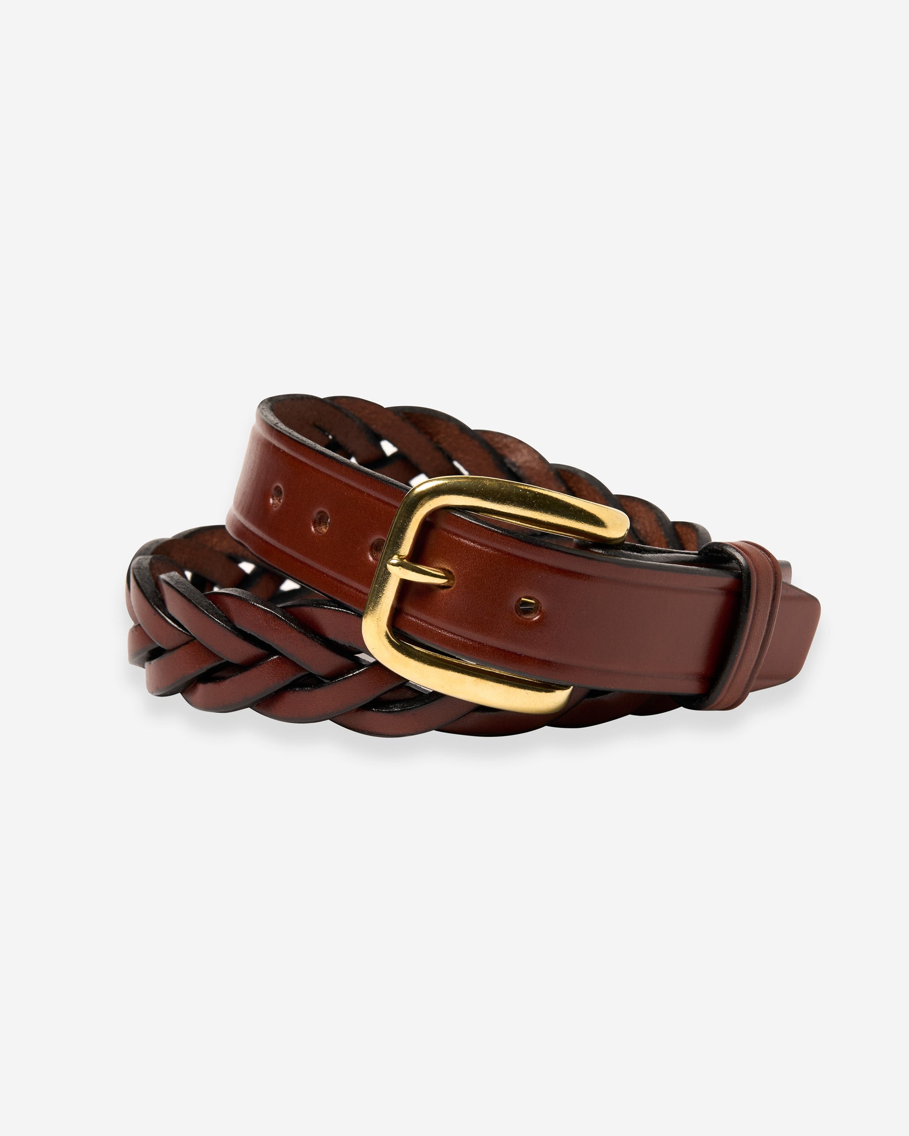 1 1/4" Braided Belt - Oakbark