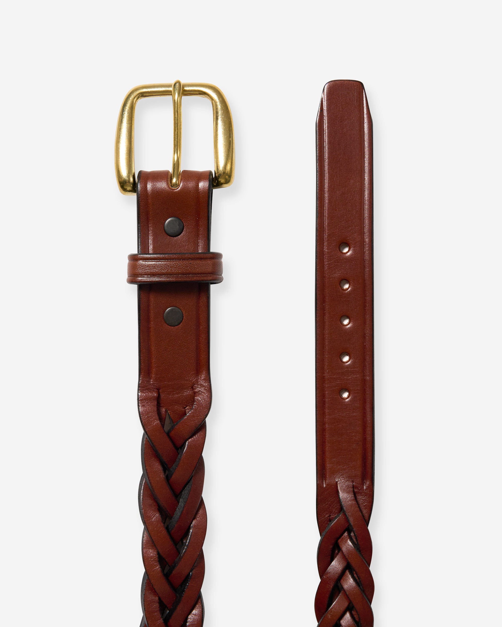 1 1/4" Braided Belt - Oakbark