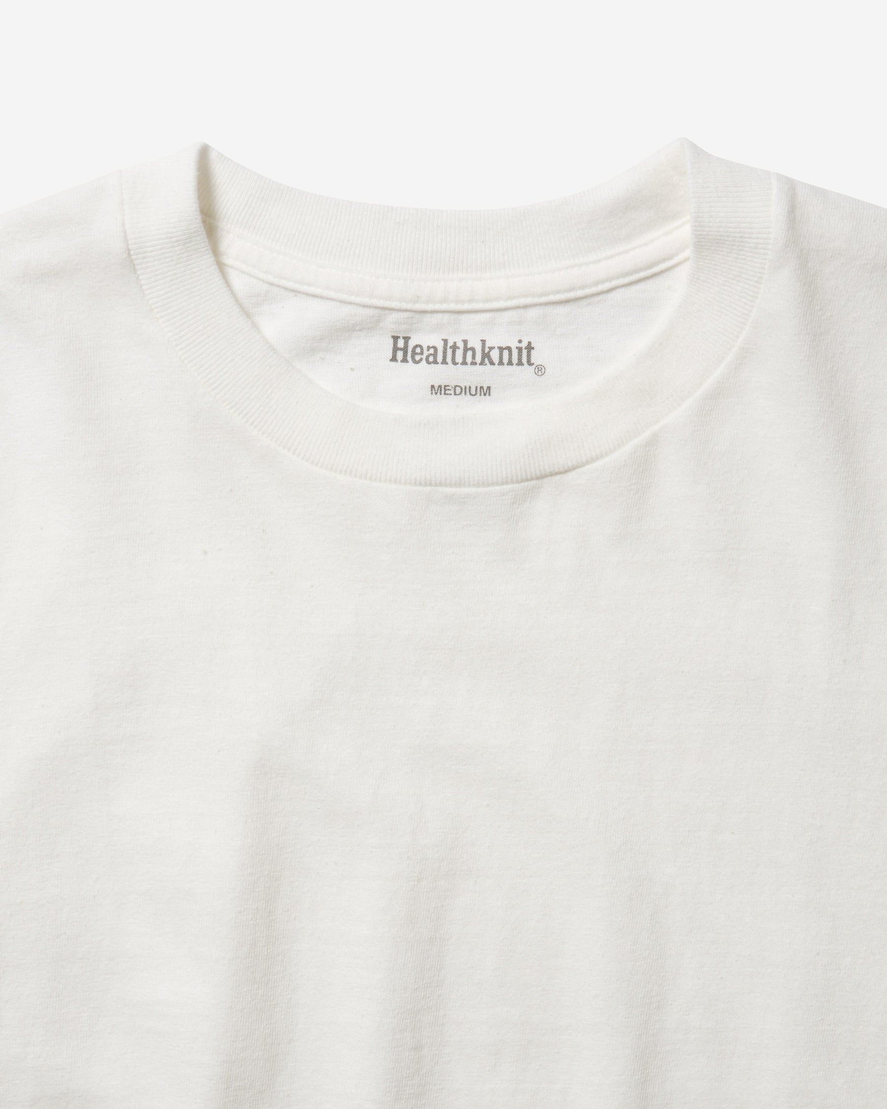 Recycled Cotton Blend Crewneck S/S - White