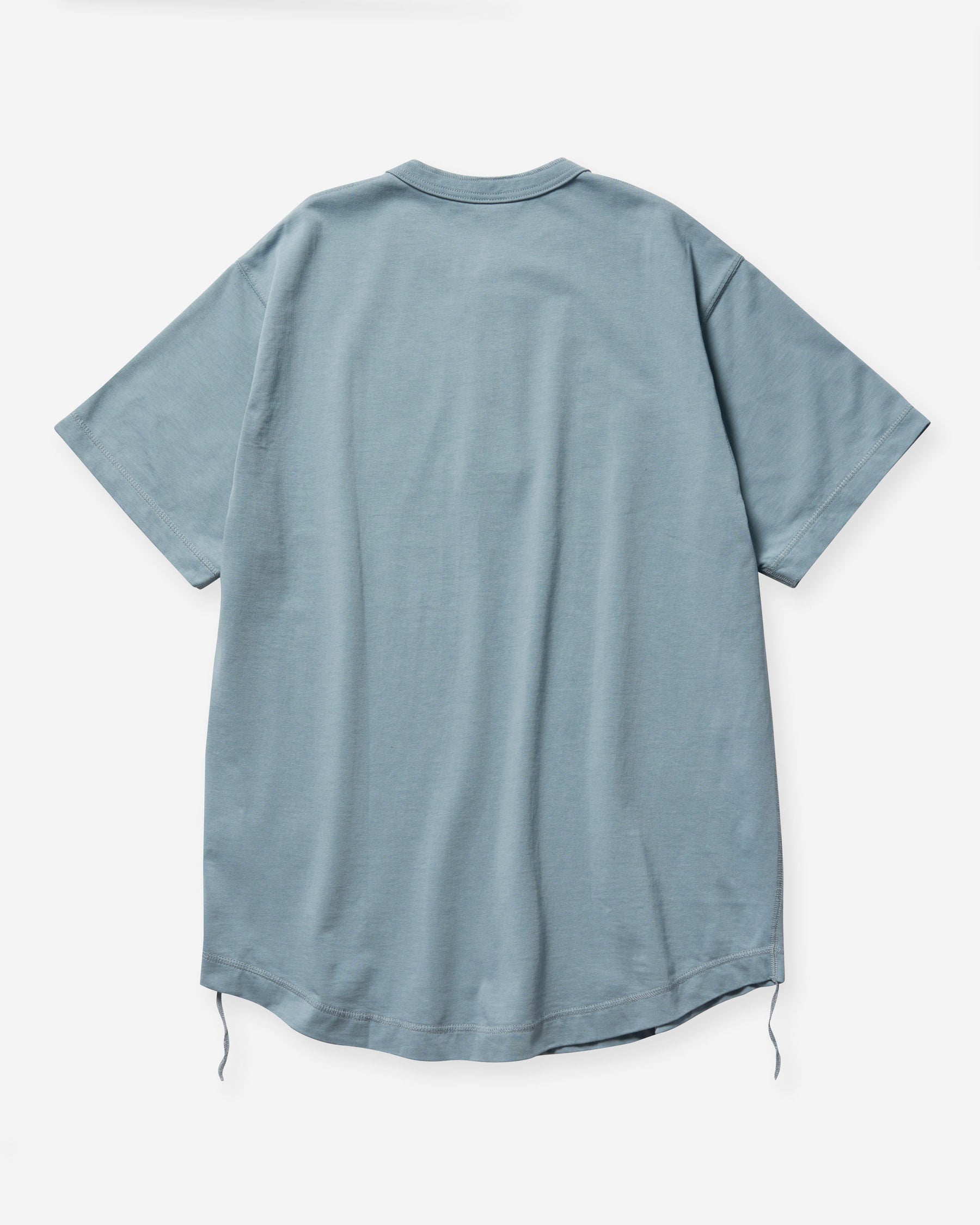 Recycled Suvin Blend Henley S/S - Blue