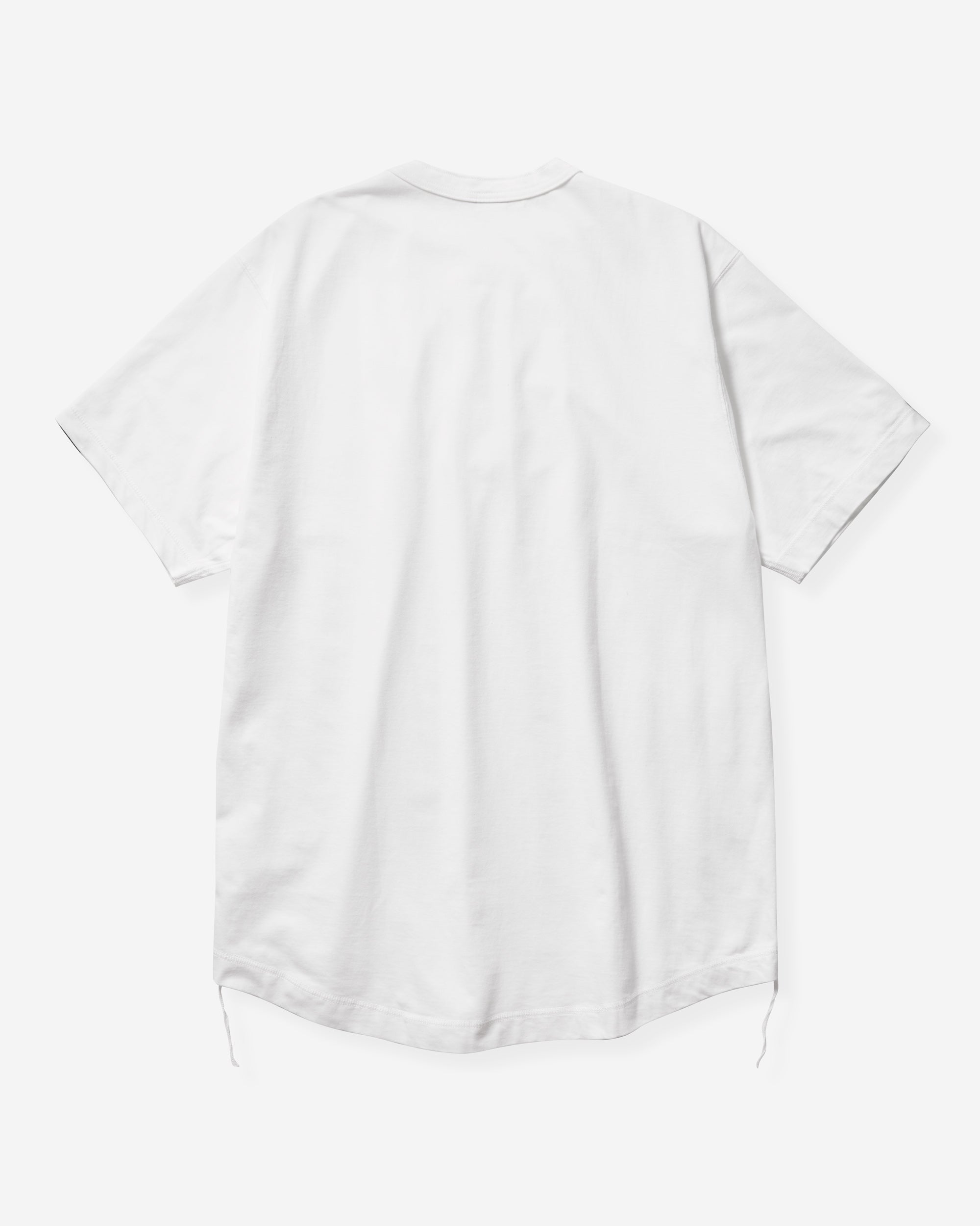 Recycled Suvin Blend Henley S/S - White