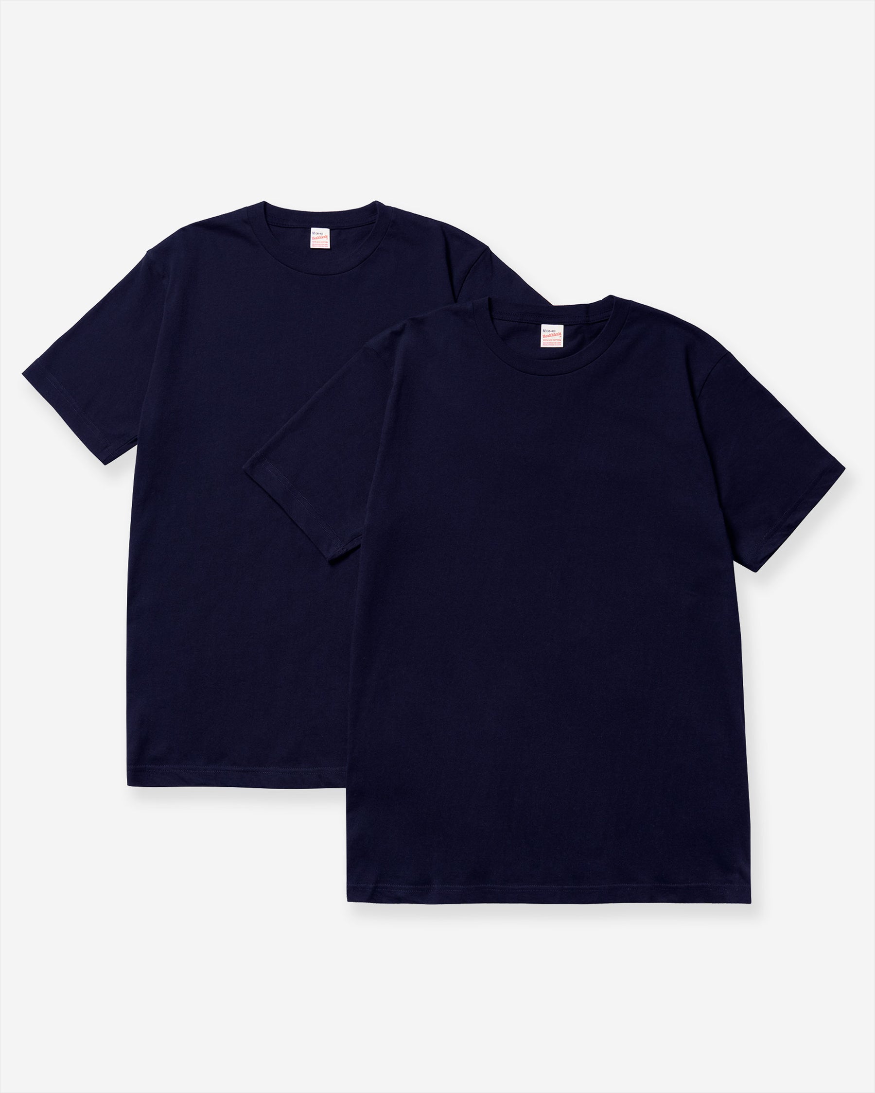 Basic Short Sleeve T-Shirt (2 Pack) - Navy