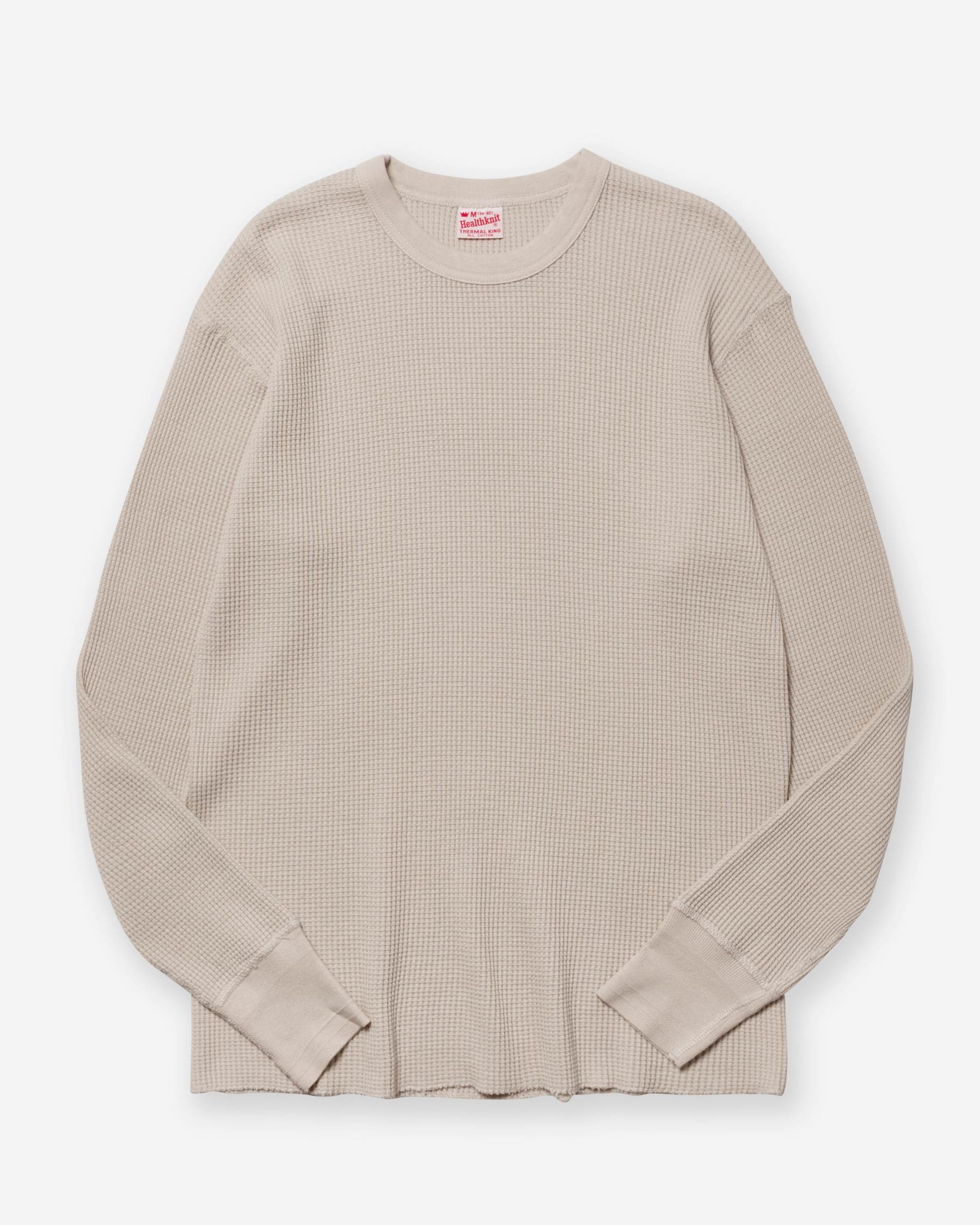 Thermal King Waffle Crewneck L/S - Light Grey