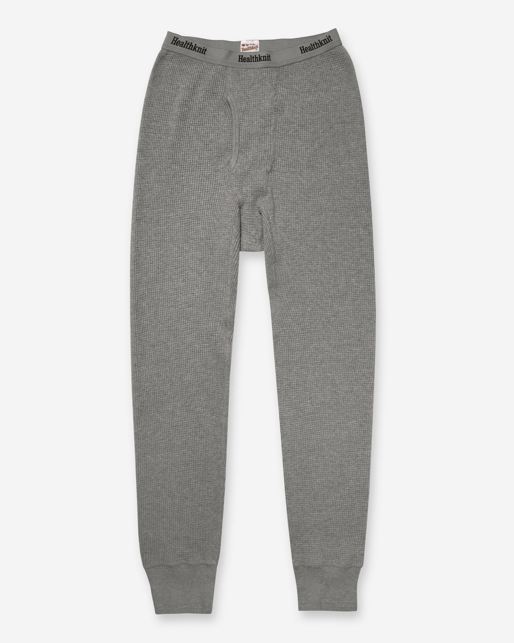 Thermal King Waffle Long Johns - Heather Grey