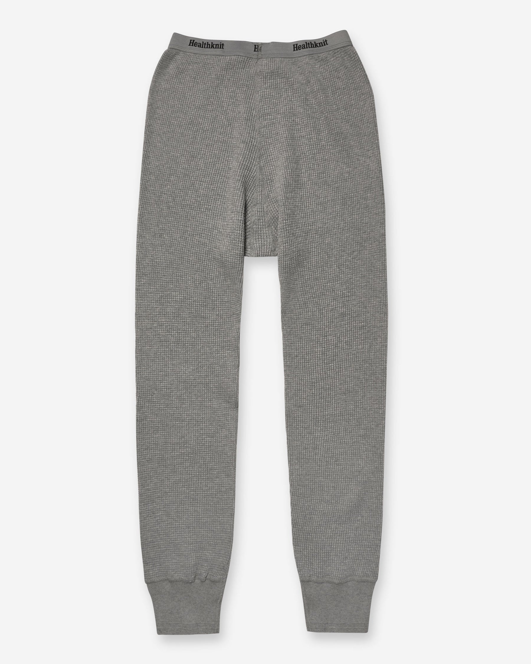 Thermal King Waffle Long Johns - Heather Grey