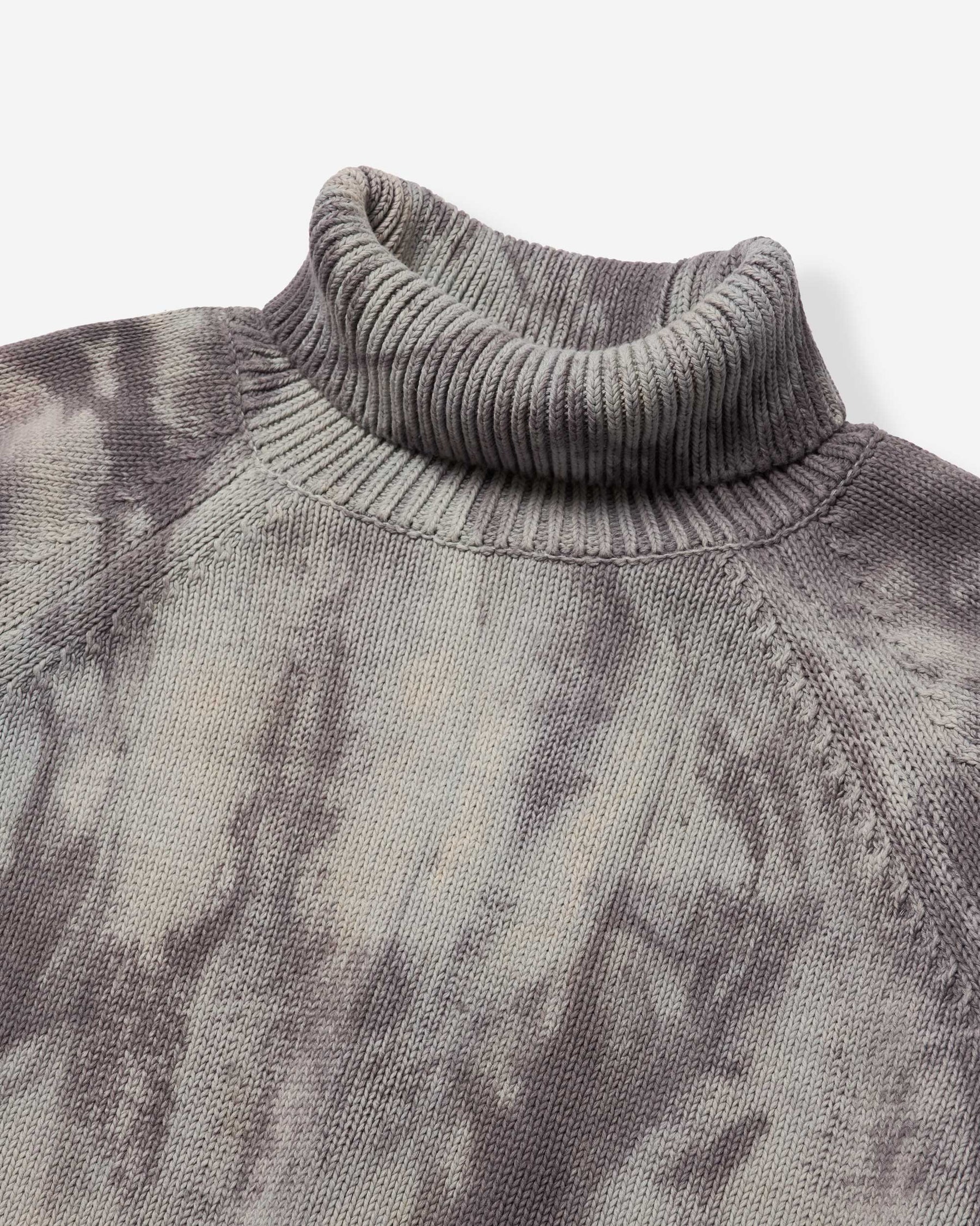 Boxer High Neck Knitted Sweater - Rhus Indigo Mint