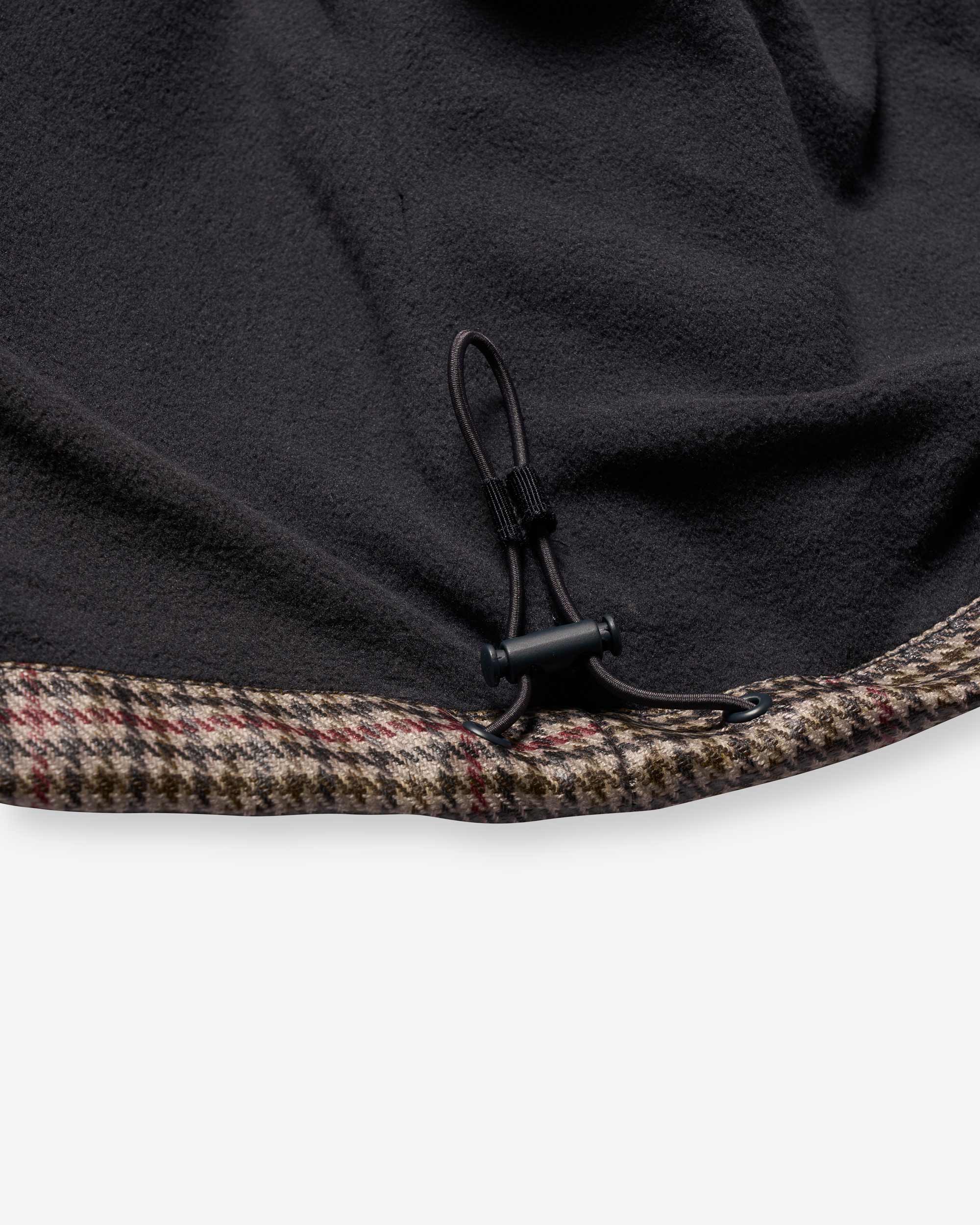 Reimagined Coated Houndstooth Check Jacket - Grey Check
