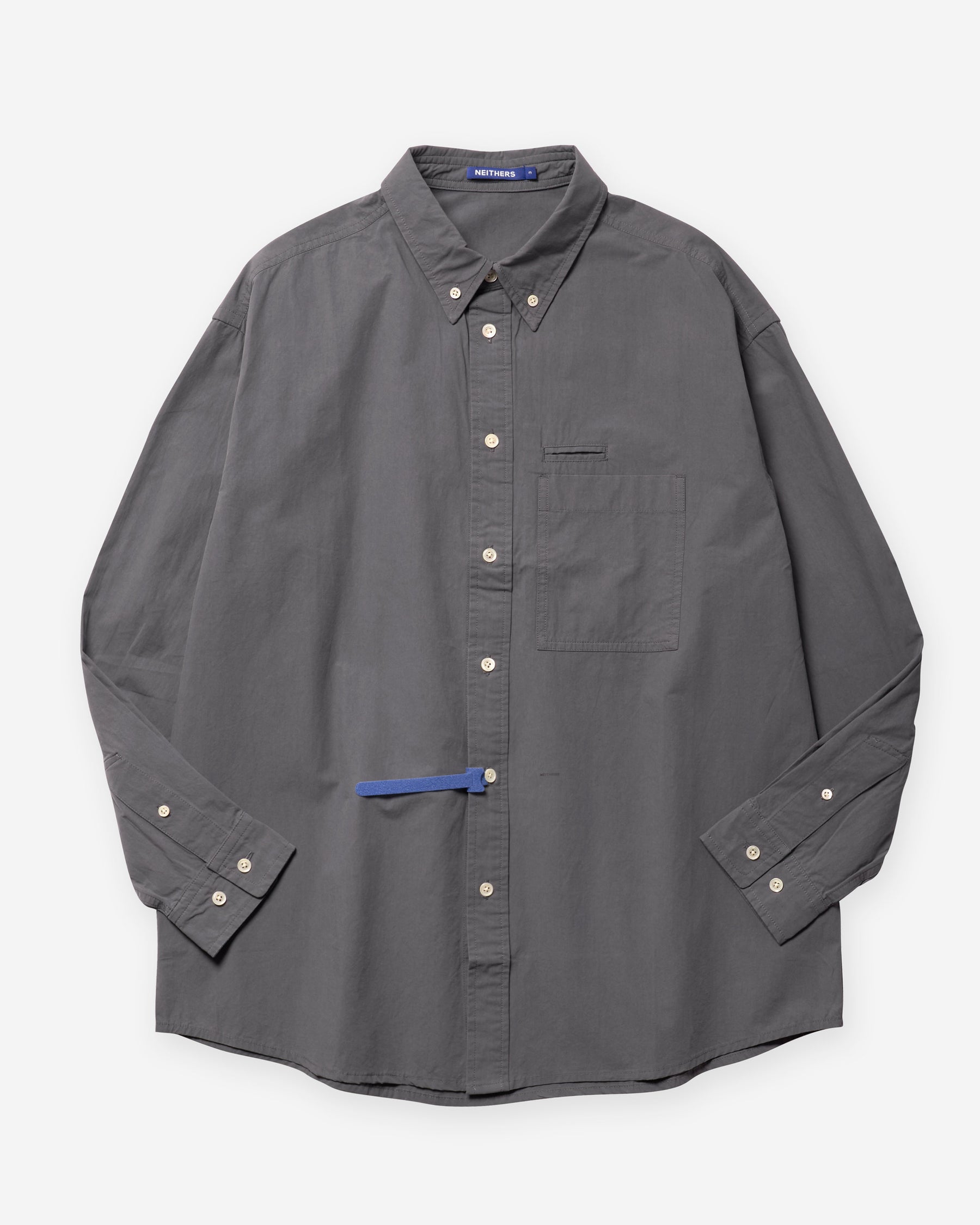Reimagined Salary Man Signature L/S Shirt - Charcoal