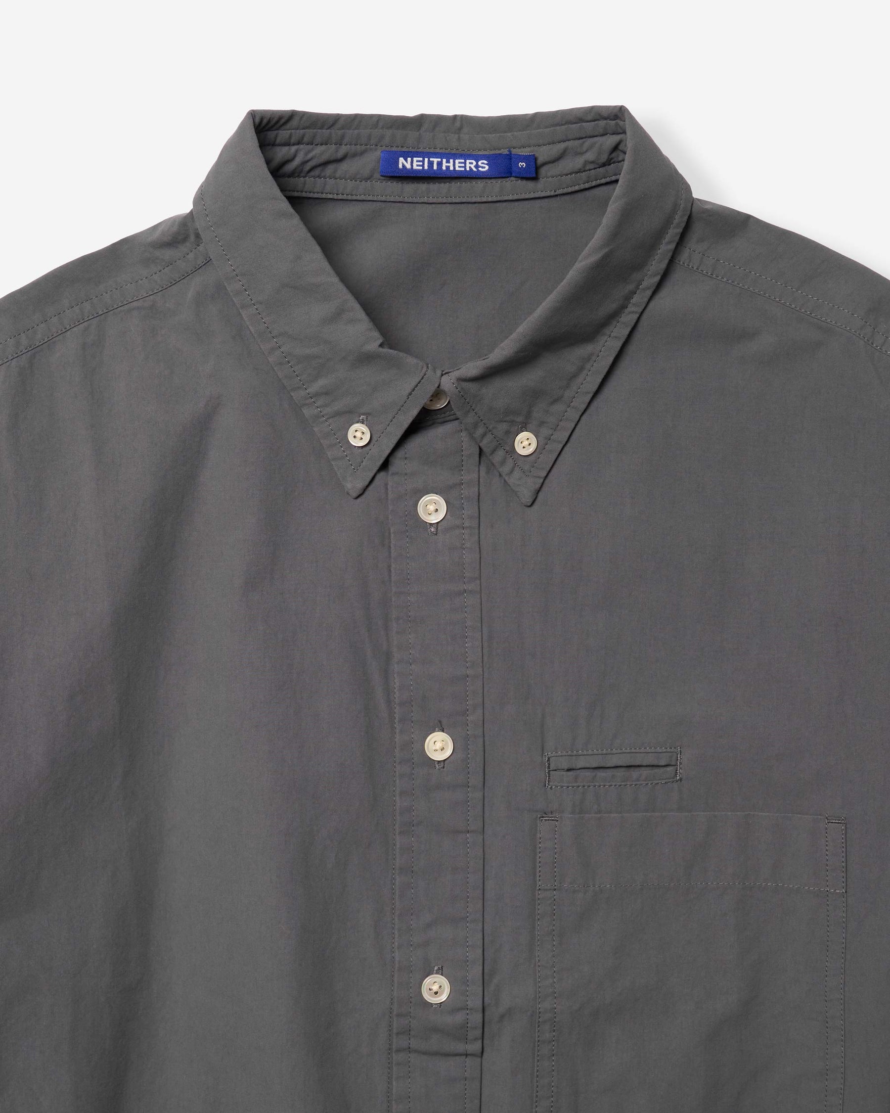 Reimagined Salary Man Signature L/S Shirt - Charcoal