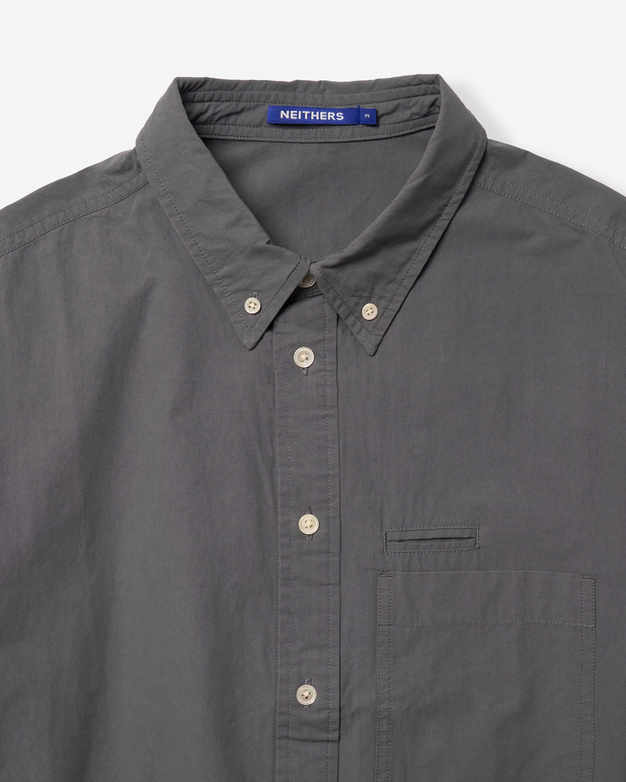 Reimagined Salary Man Signature L/S Shirt - Charcoal