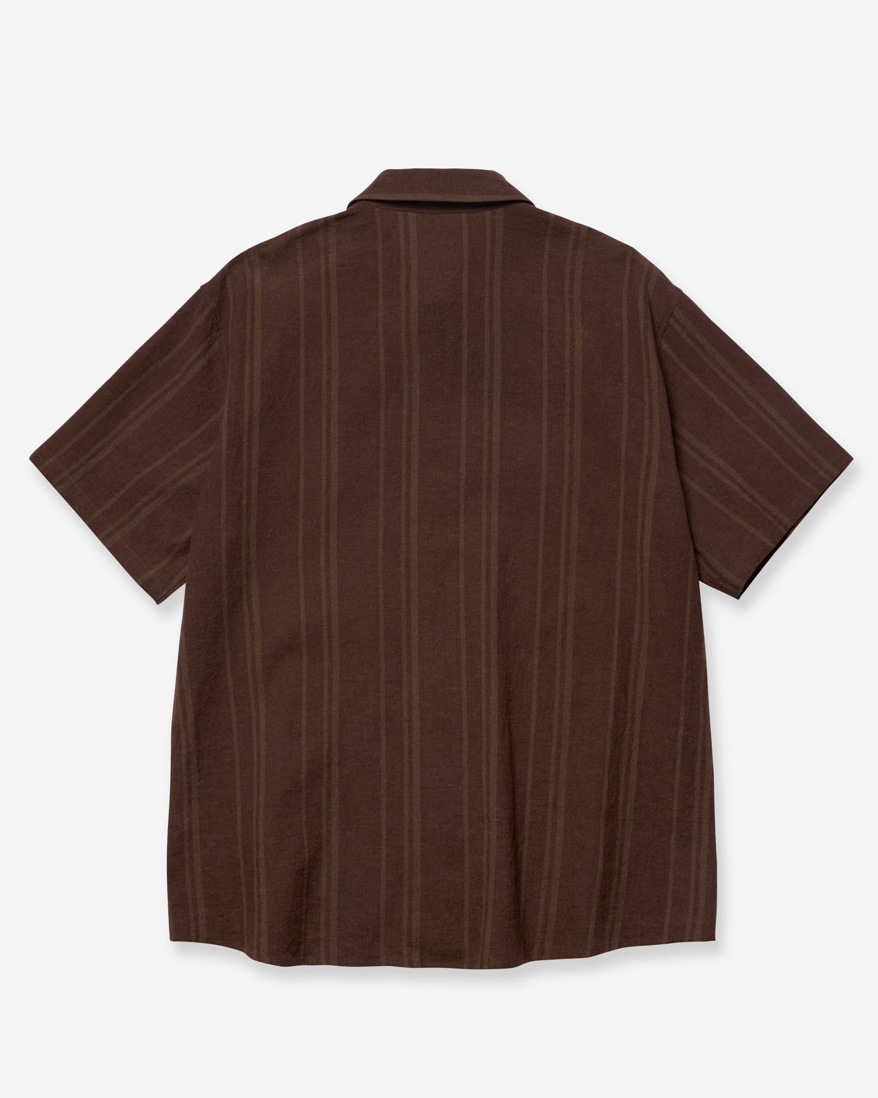 Linen Cotton Wayfarer S/S Shirt - Sepia Brown