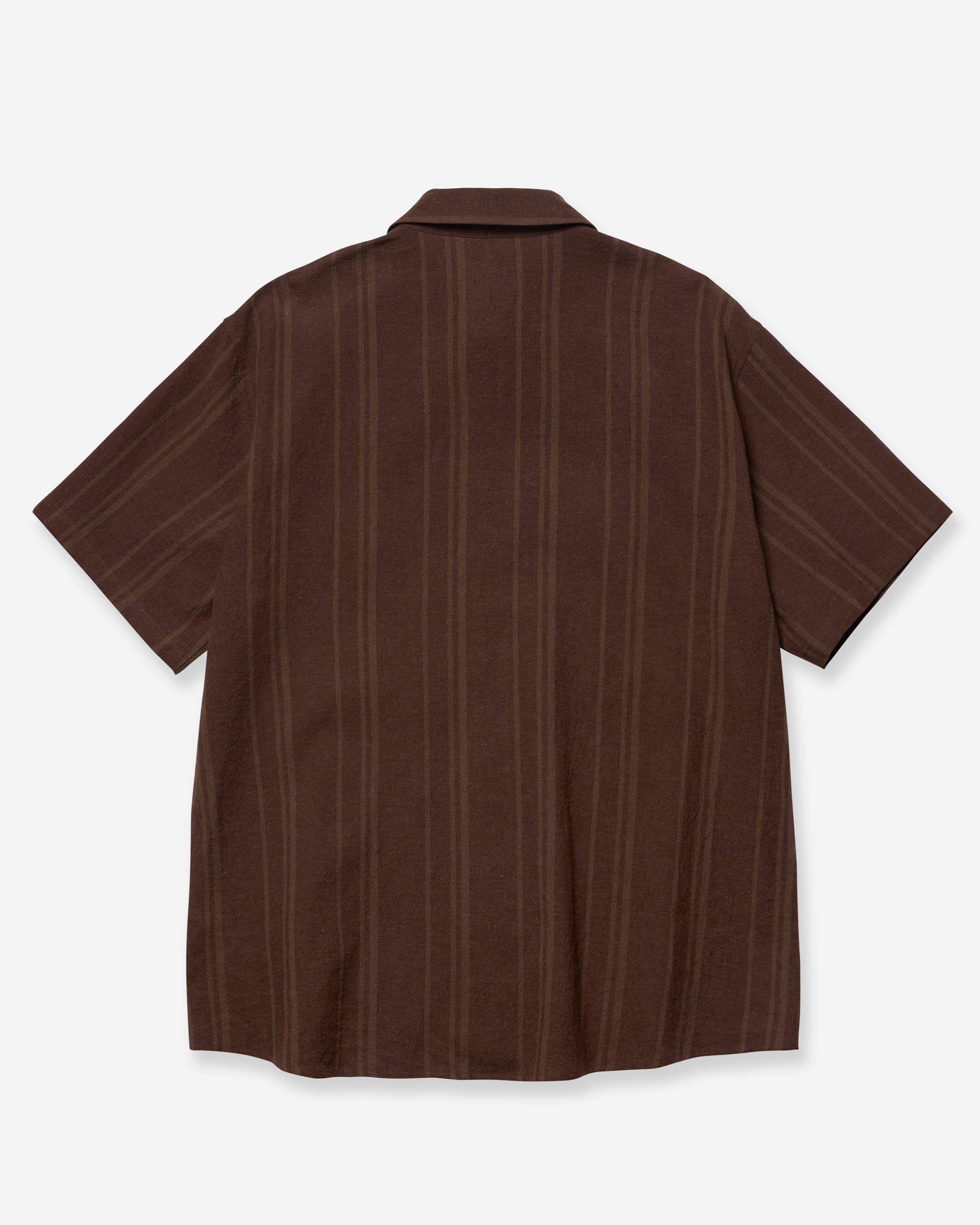 Linen Cotton Wayfarer S/S Shirt - Sepia Brown
