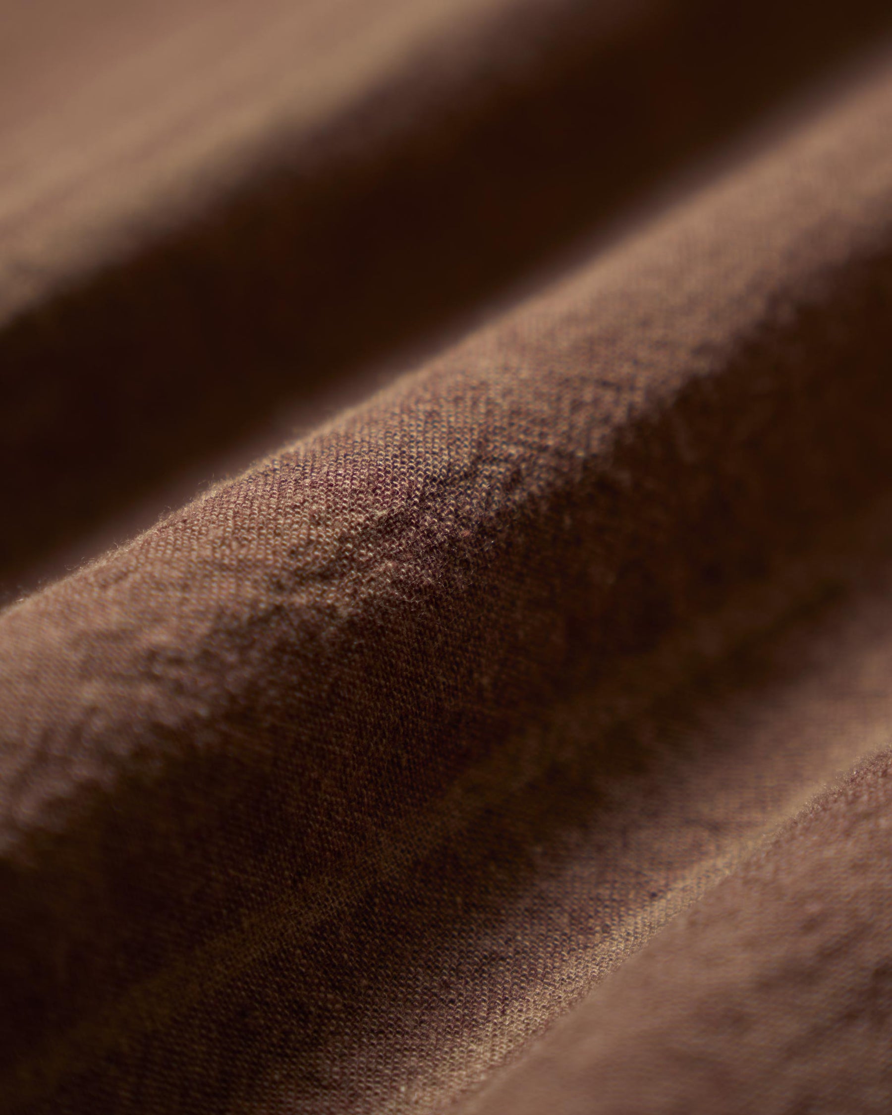 Linen Cotton Wayfarer S/S Shirt - Sepia Brown