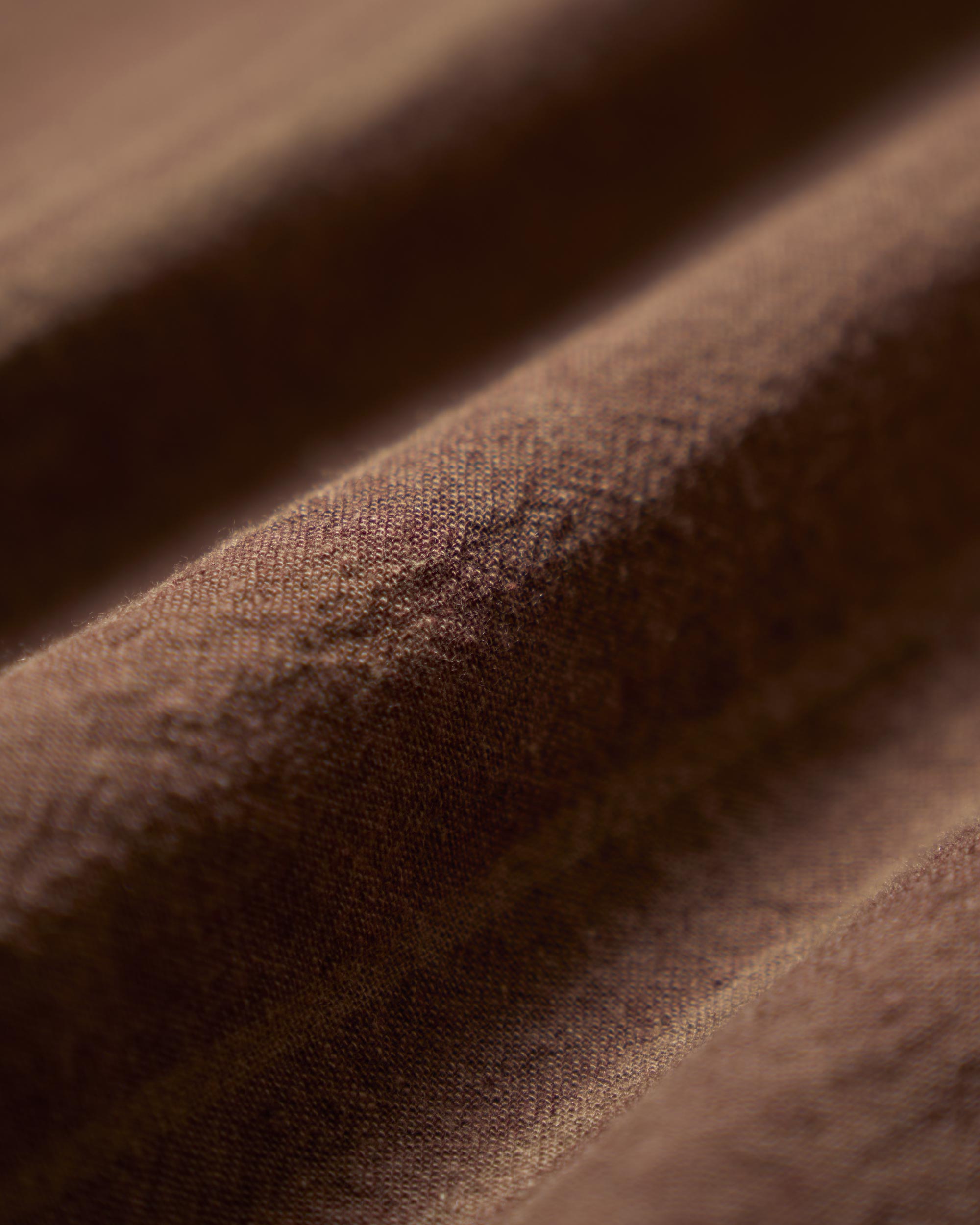Linen Cotton Wayfarer S/S Shirt - Sepia Brown