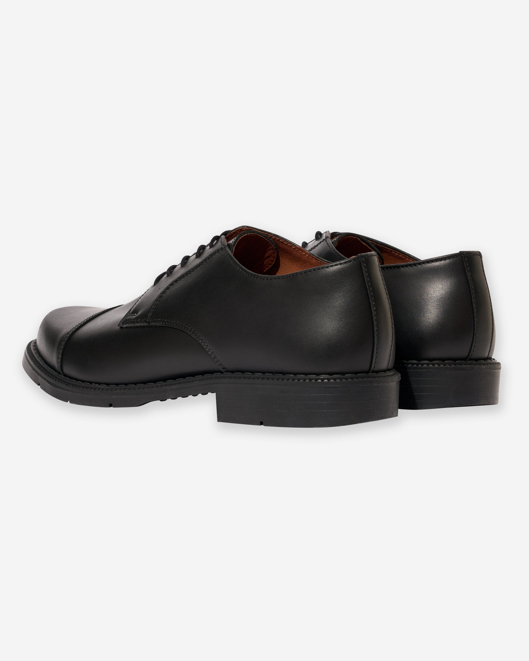 Italian Military Officer Shoes - Black (614-S)