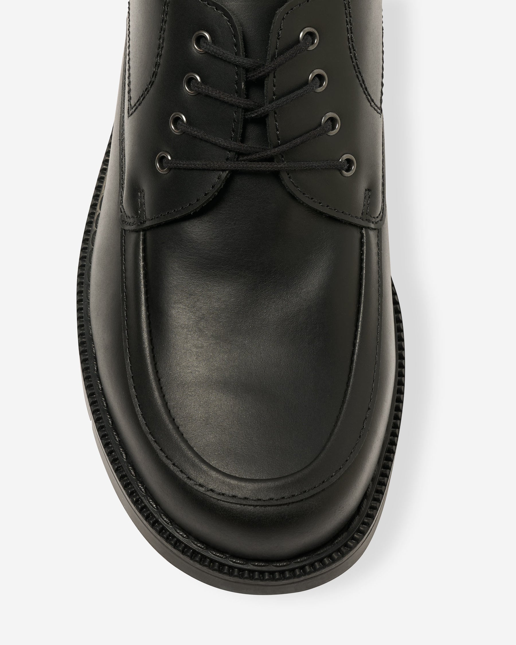 Italian Military Officer Shoes - Black (627-S)