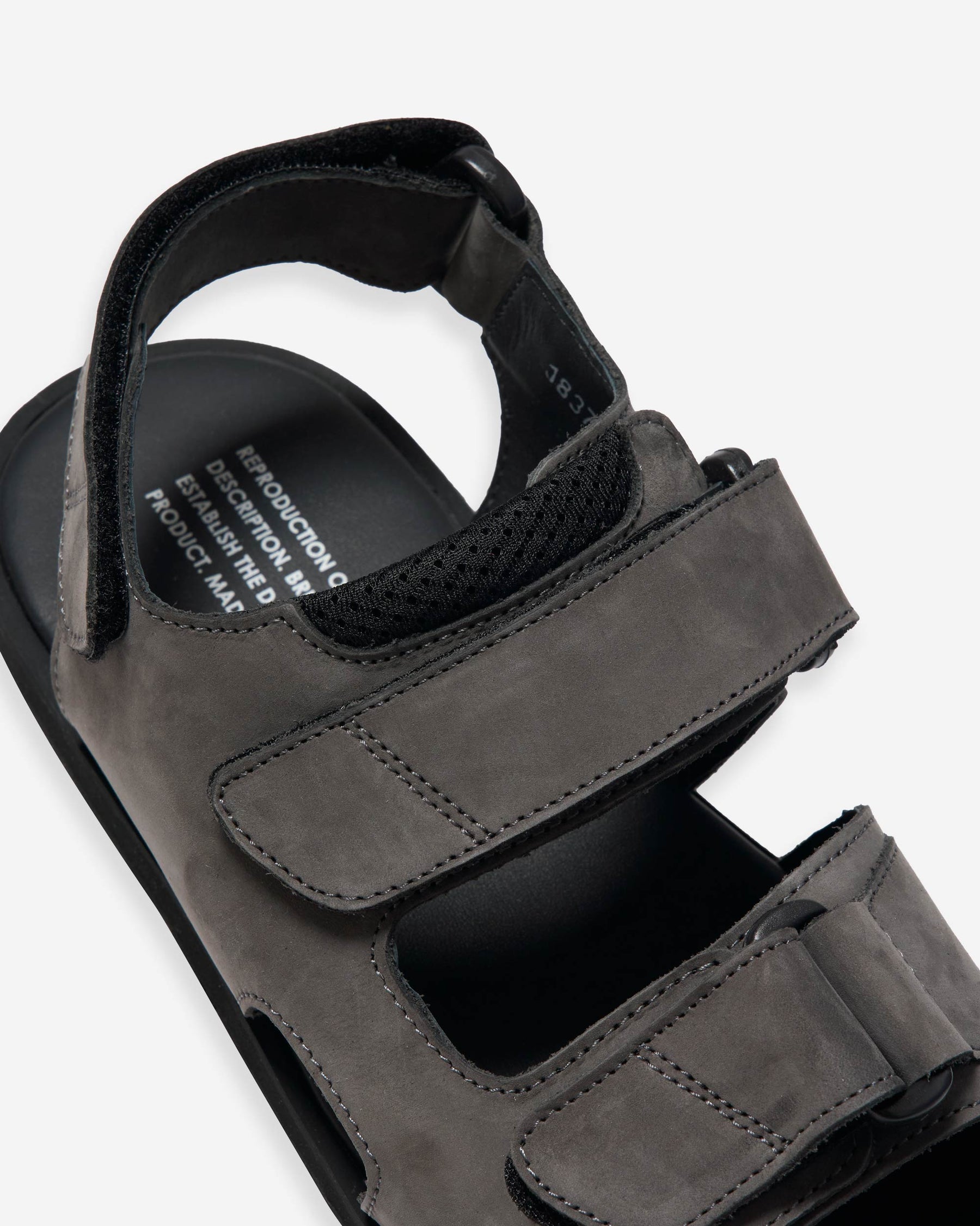 British Military Sandal - Dark Grey/ Nubuck (1837NL)
