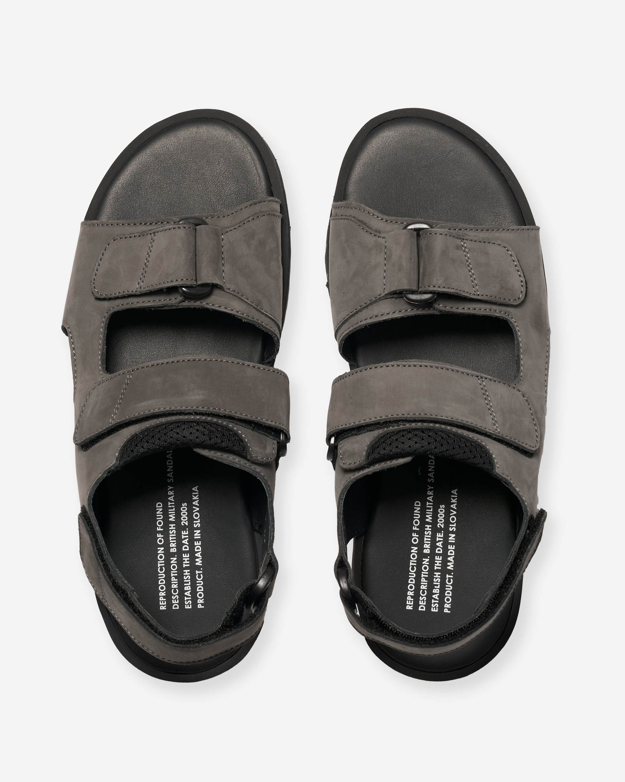 British Military Sandal - Dark Grey/ Nubuck (1837NL)