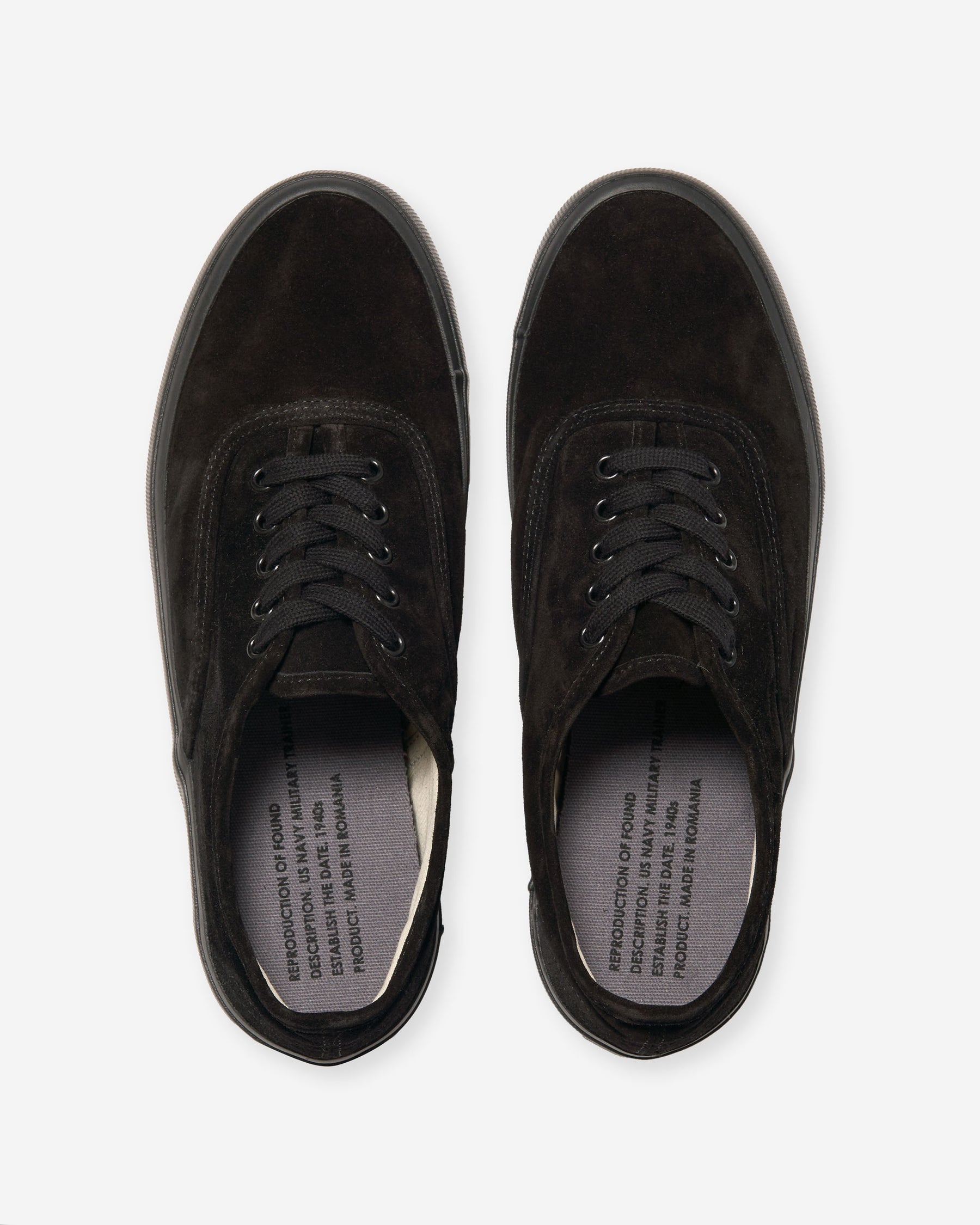 US Navy Military Trainer- Black Suede (5851S)