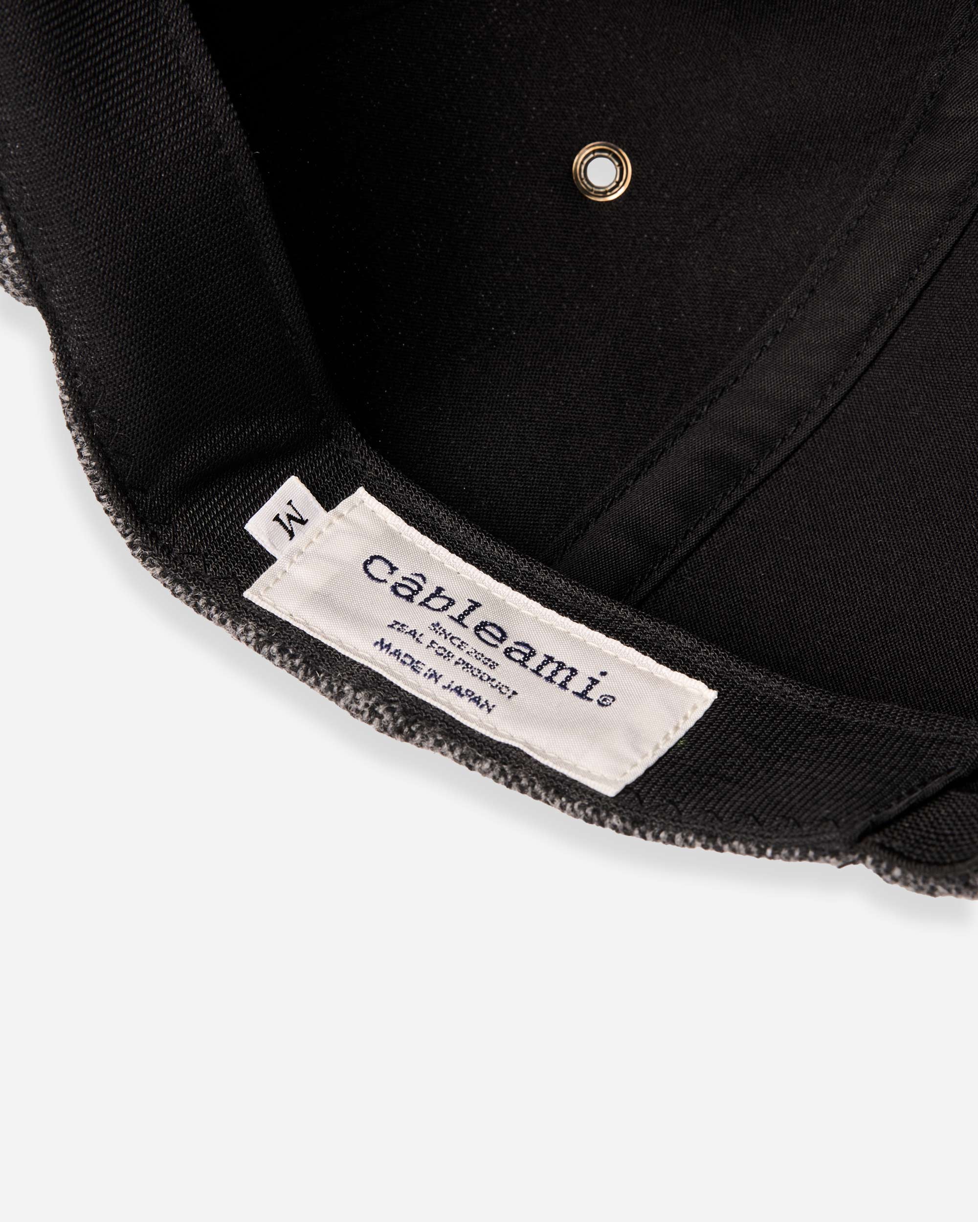 Recycled Tweed Cap - Grey