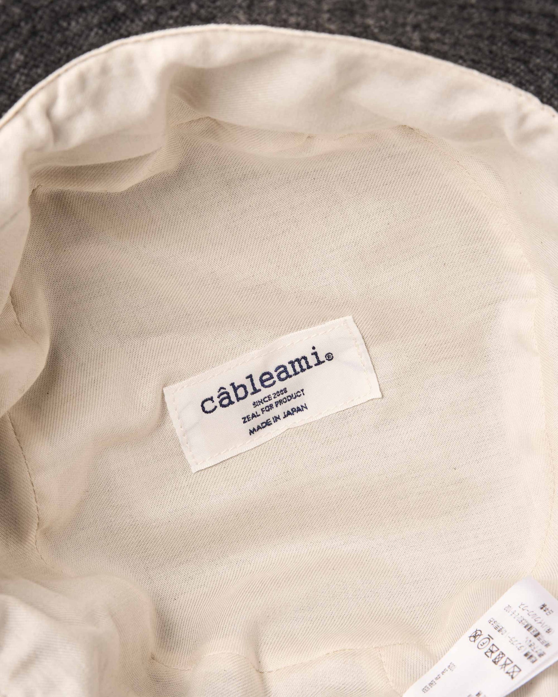 Recycled Tweed Hat - Grey