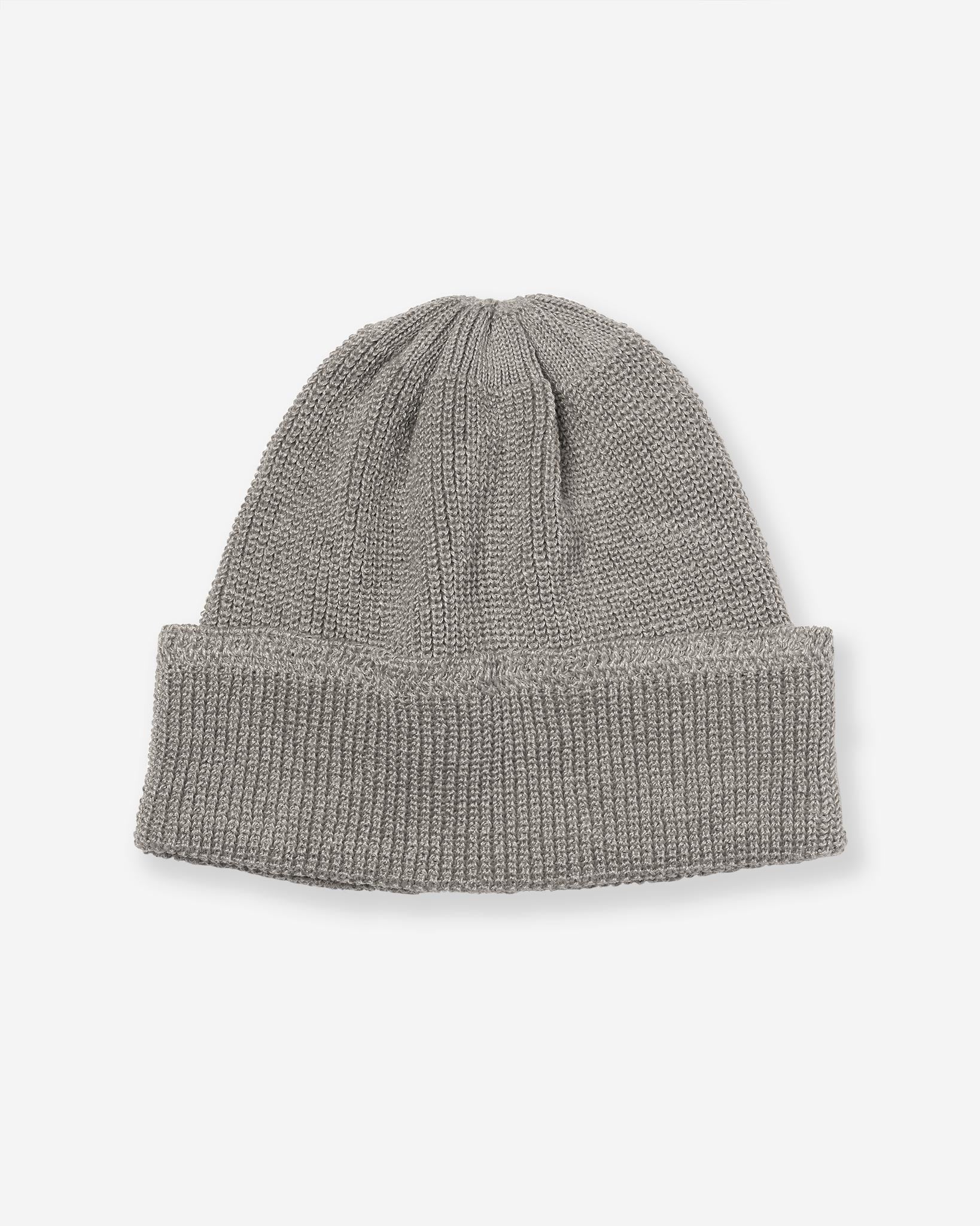 Linen Waffle Watch Cap - Grey