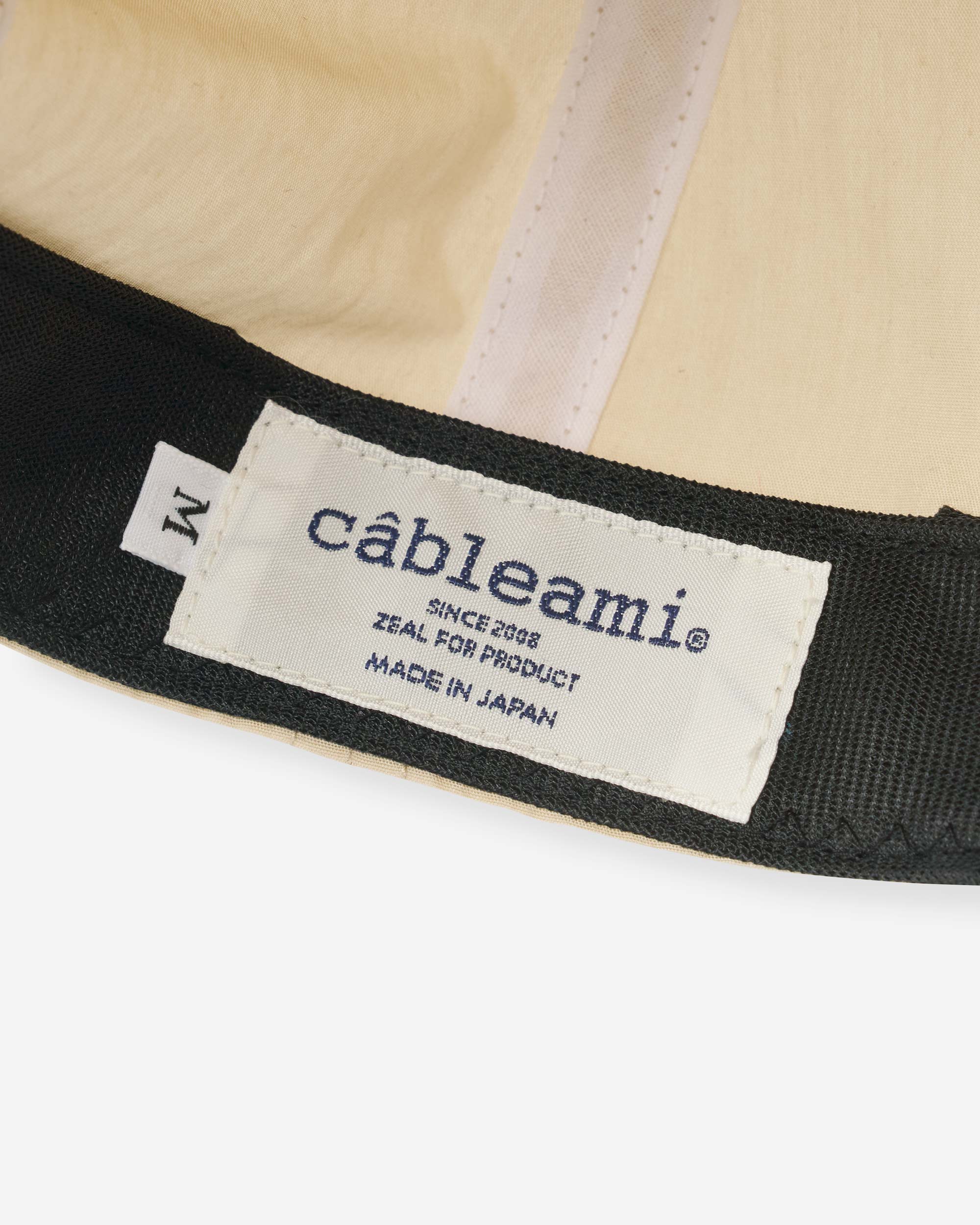 Cotton/ Nylon B.B. Cap - Ivory/ Olive