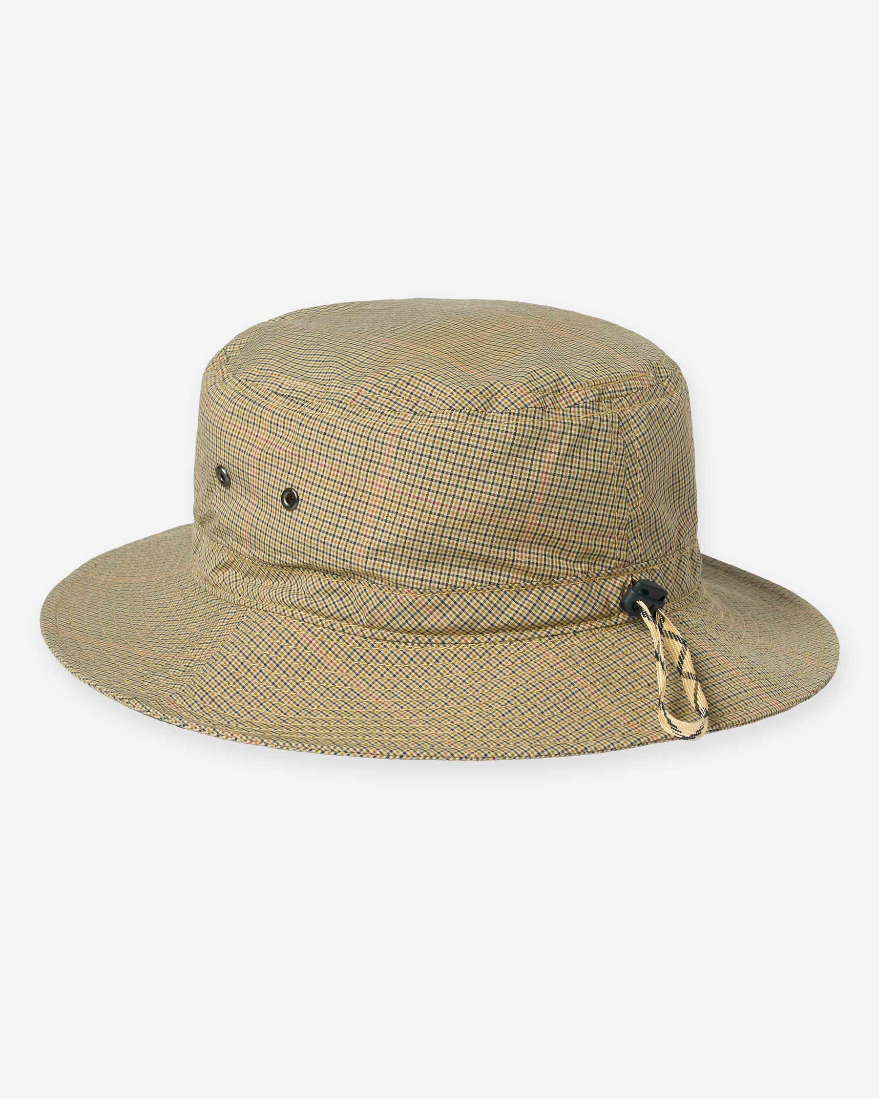 Organic Cotton Cordura Hat - Beige Check